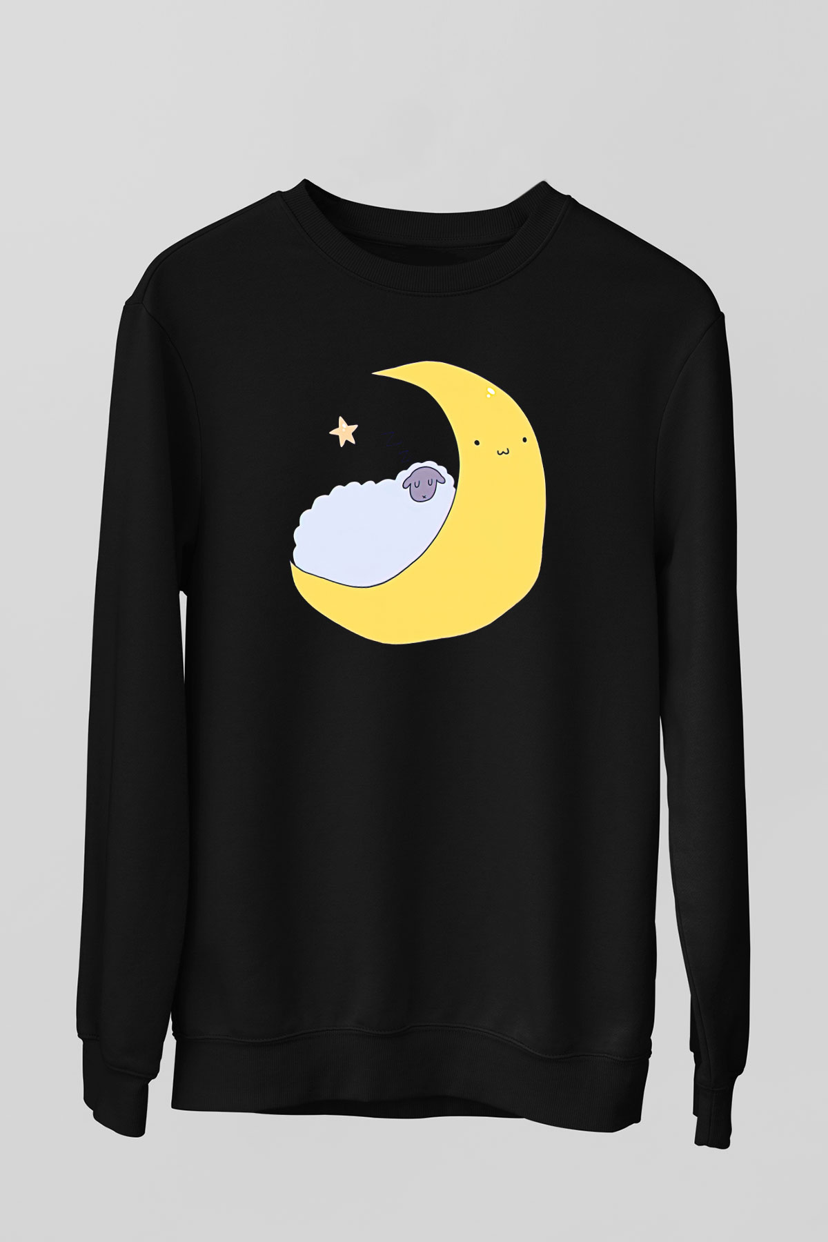 Kurban Bayramı Baskılı Unisex Siyah Sweatshirt