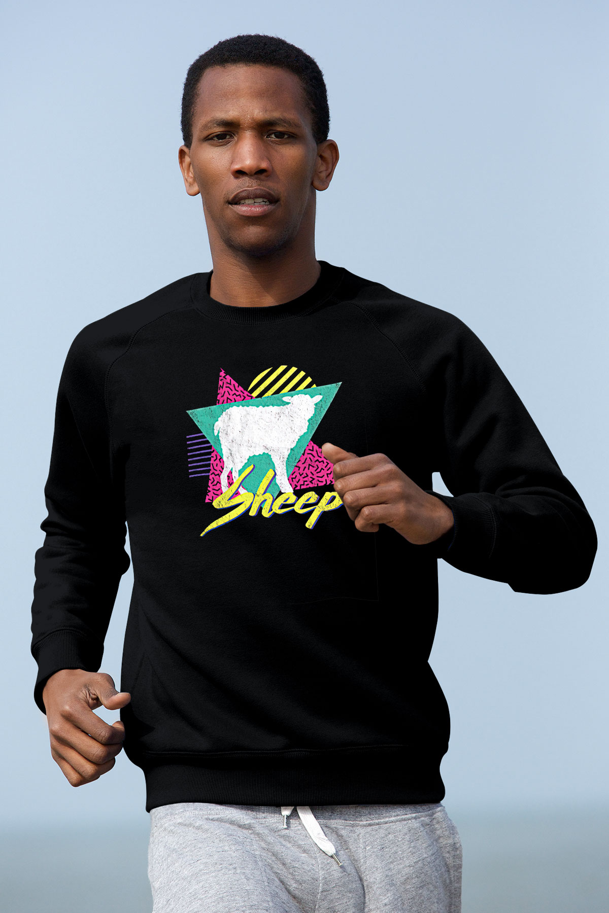 Kurban Bayramı Baskılı Unisex Siyah Sweatshirt