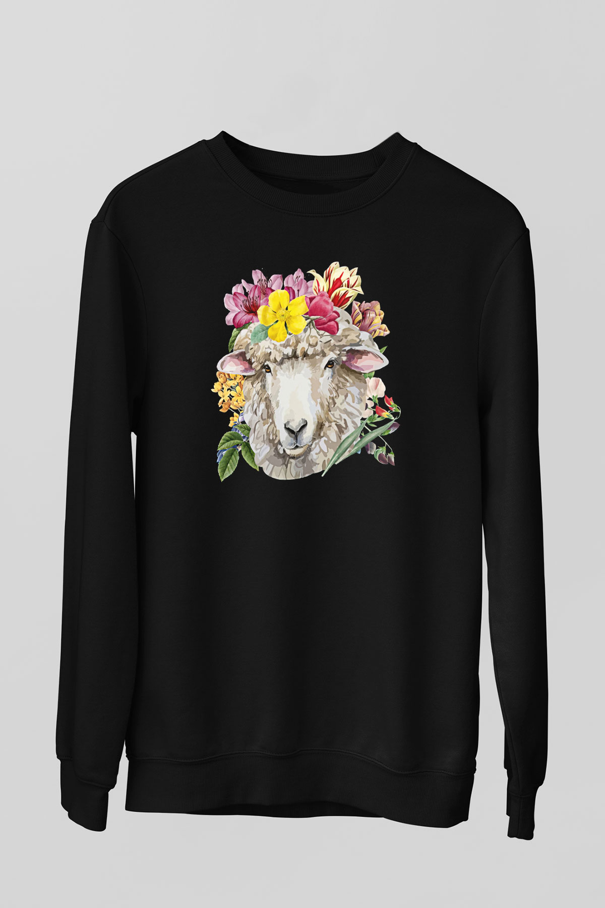 Kurban Bayramı Baskılı Unisex Siyah Sweatshirt