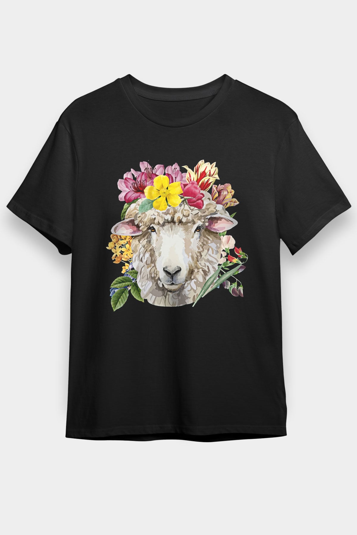 Kurban Bayramı Baskılı Unisex Siyah Tişört - Tshirt