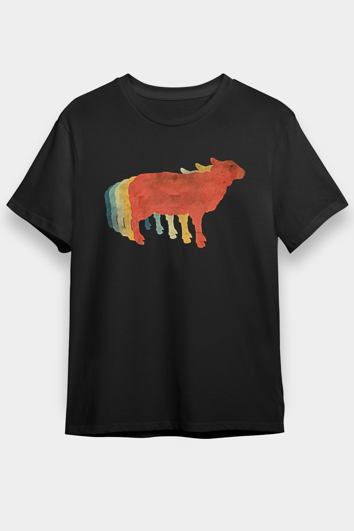 Kurban Bayramı Baskılı Unisex Siyah Tişört - Tshirt
