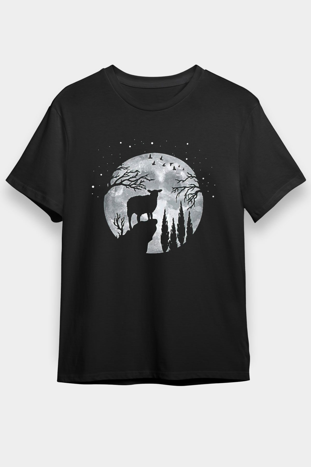 Kurban Bayramı Baskılı Unisex Siyah Tişört - Tshirt