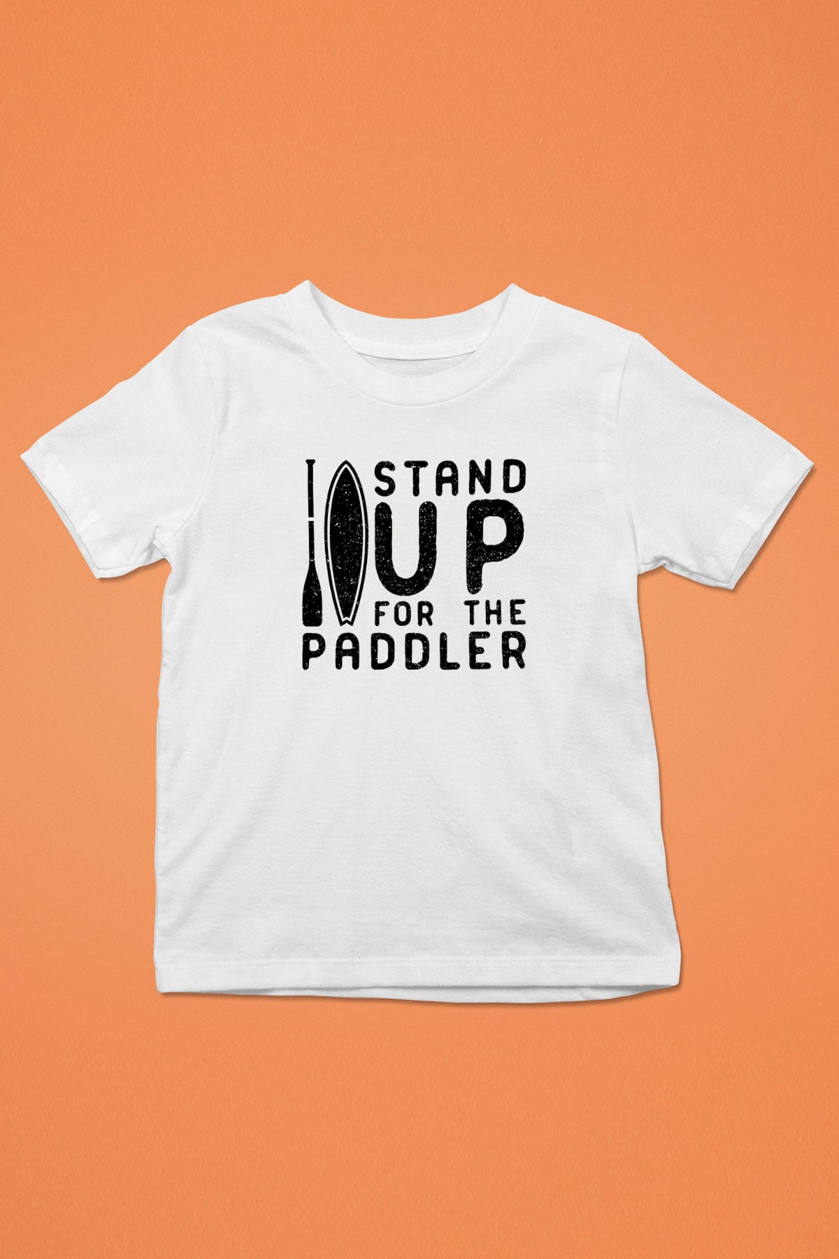 Kürek Baskılı Unisex Beyaz Çocuk Tişört - Tshirt