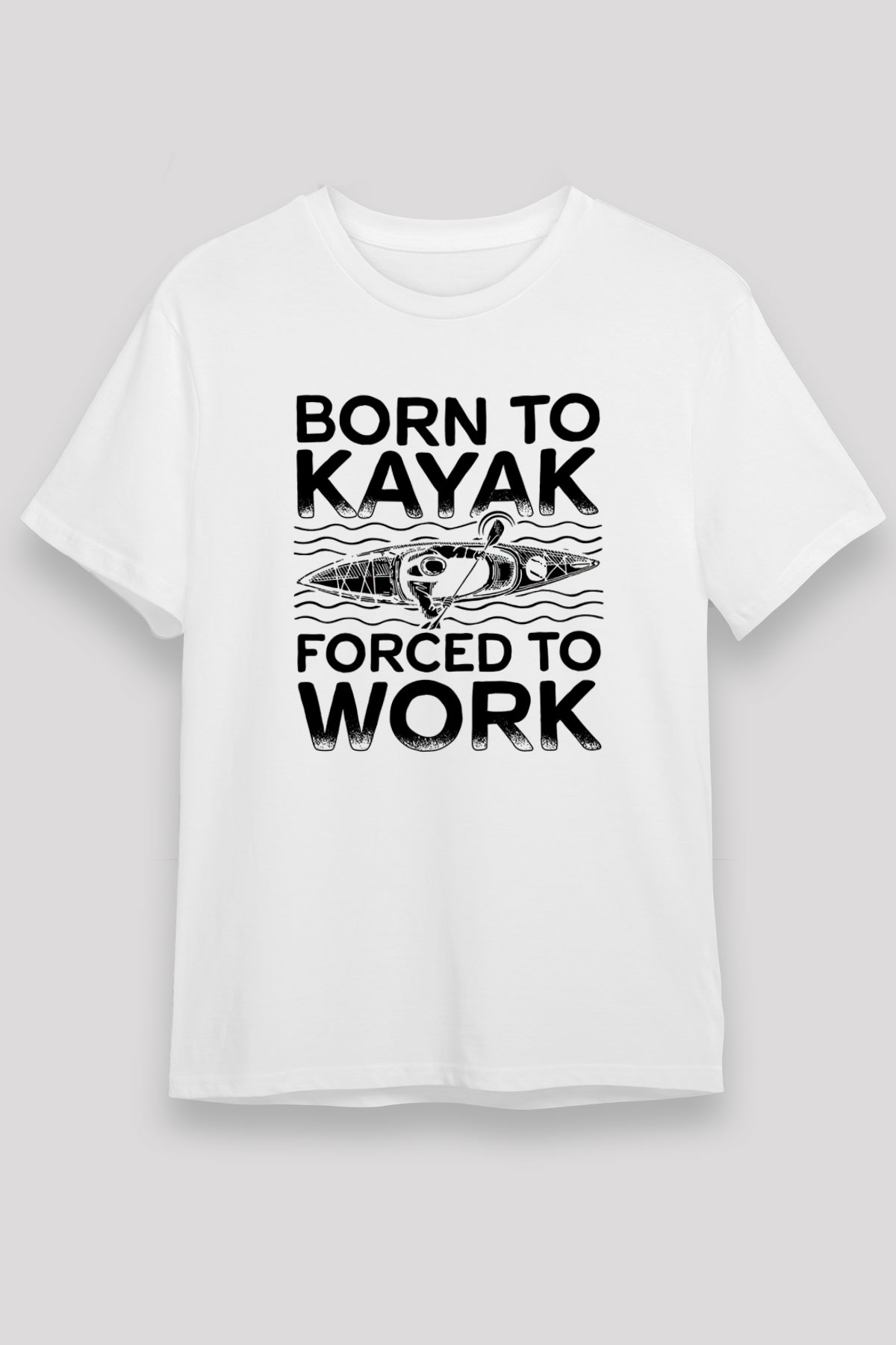Kürek Baskılı Unisex Beyaz Tişört - Tshirt