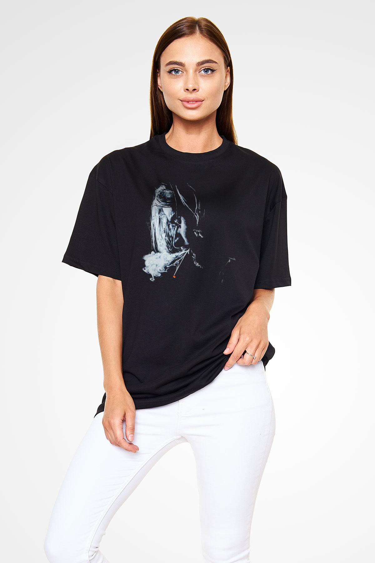 Kurt Cobain Siyah Oversize Tişört Oversize T-shirt - TişörtFabrikası