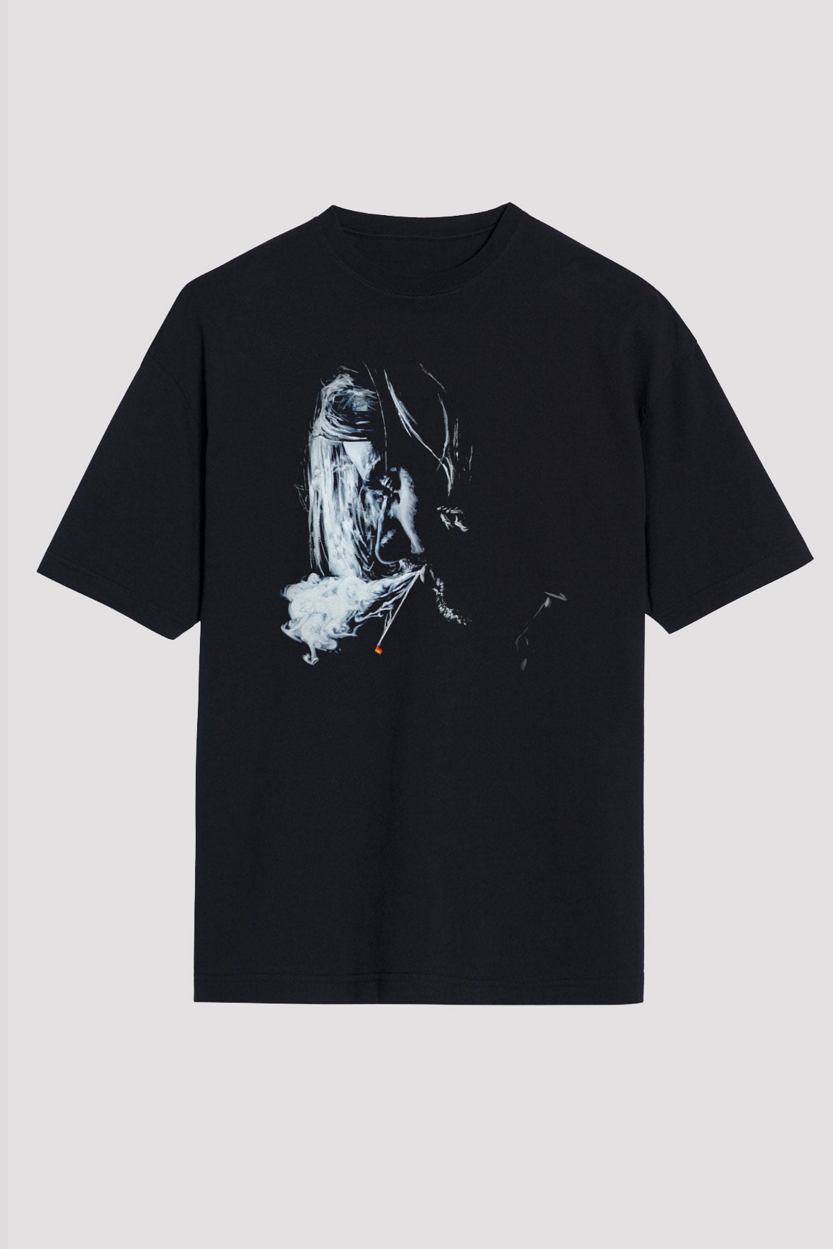 Kurt Cobain Siyah Oversize Tişört Oversize T-shirt - TişörtFabrikası