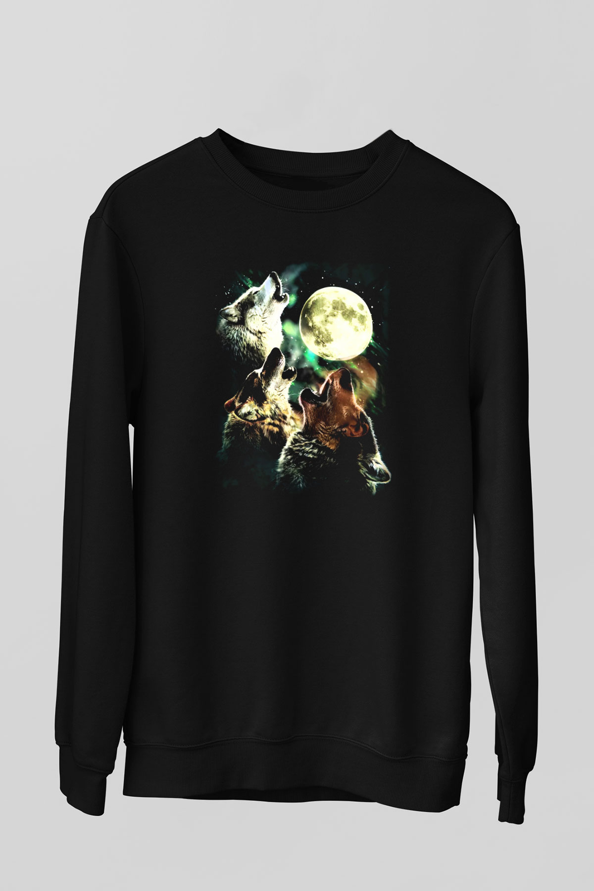 Kurt Siyah Unisex Sweatshirt