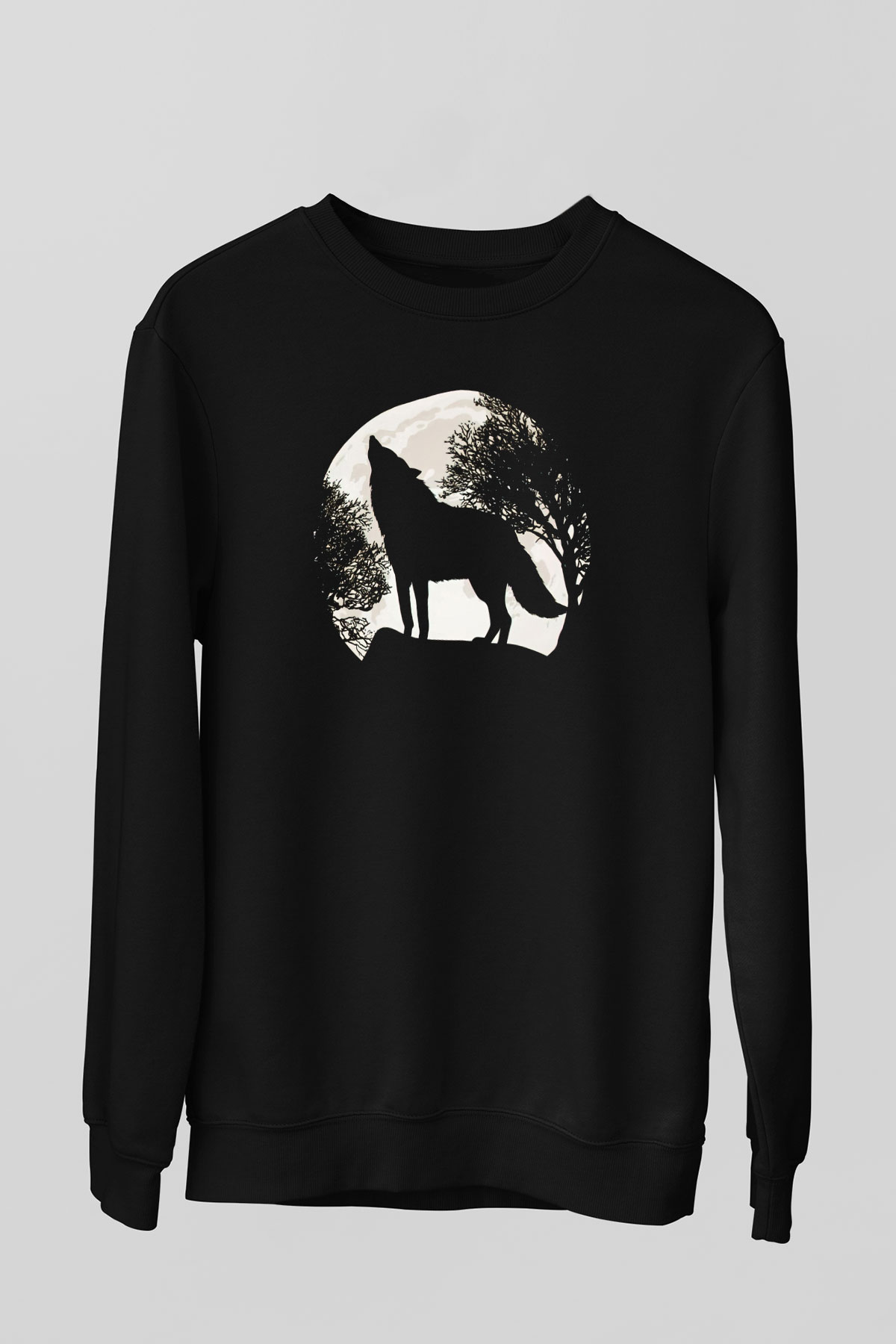 Kurt Siyah Unisex Sweatshirt