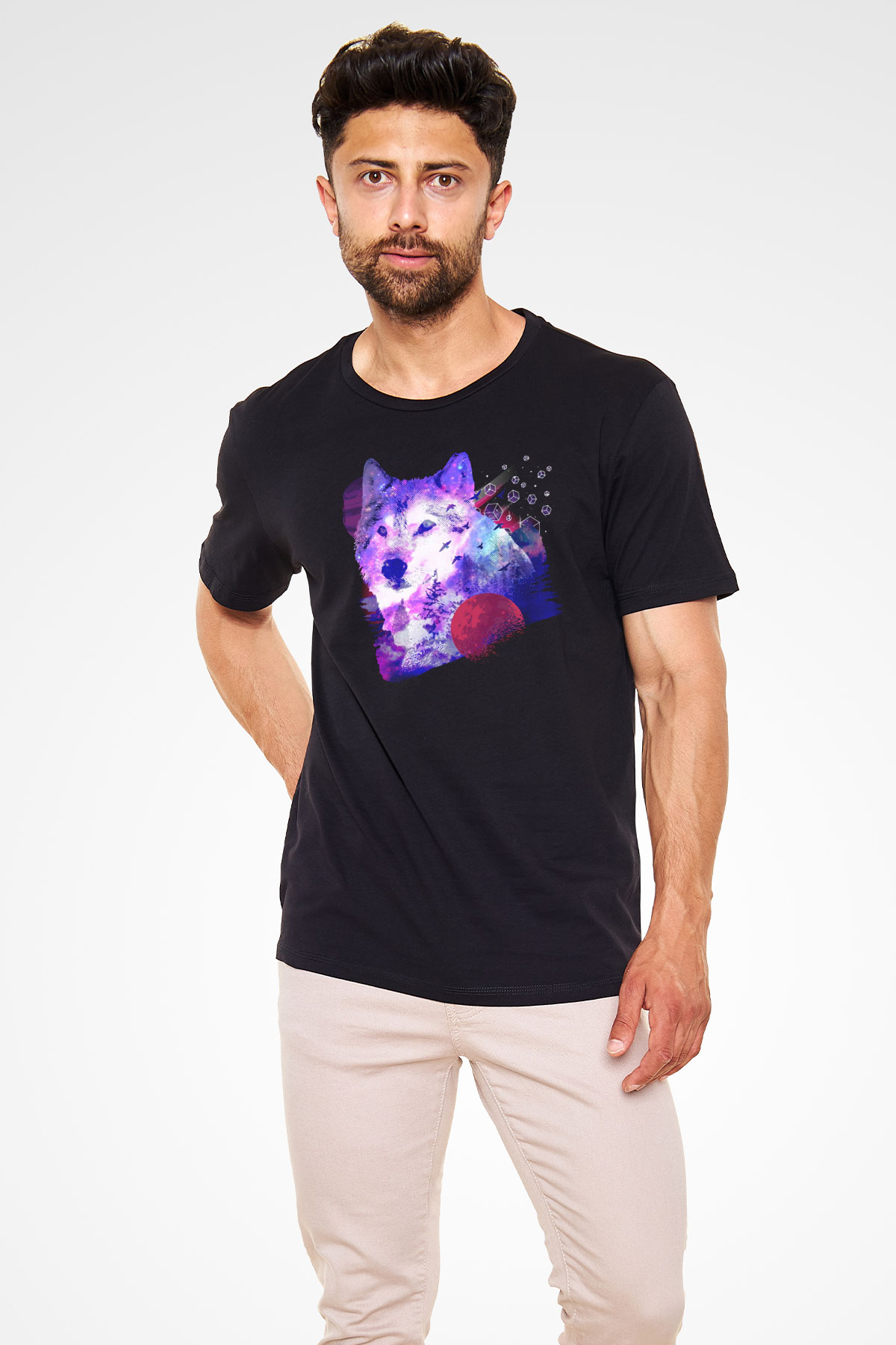 Kurt Siyah Unisex Tişört T-Shirt - TişörtFabrikası