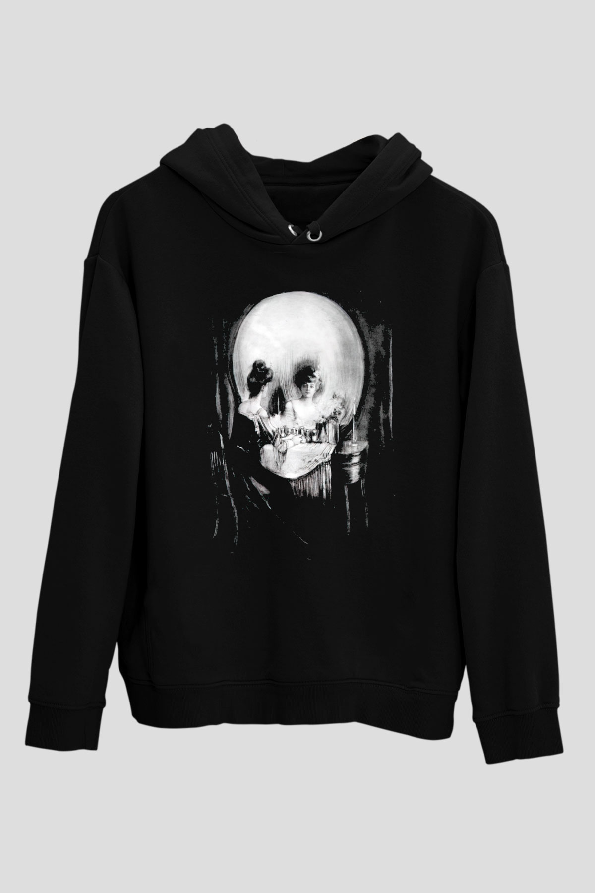 Kurukafa AynaBeyaz Tshirt Unisex Hoodie
