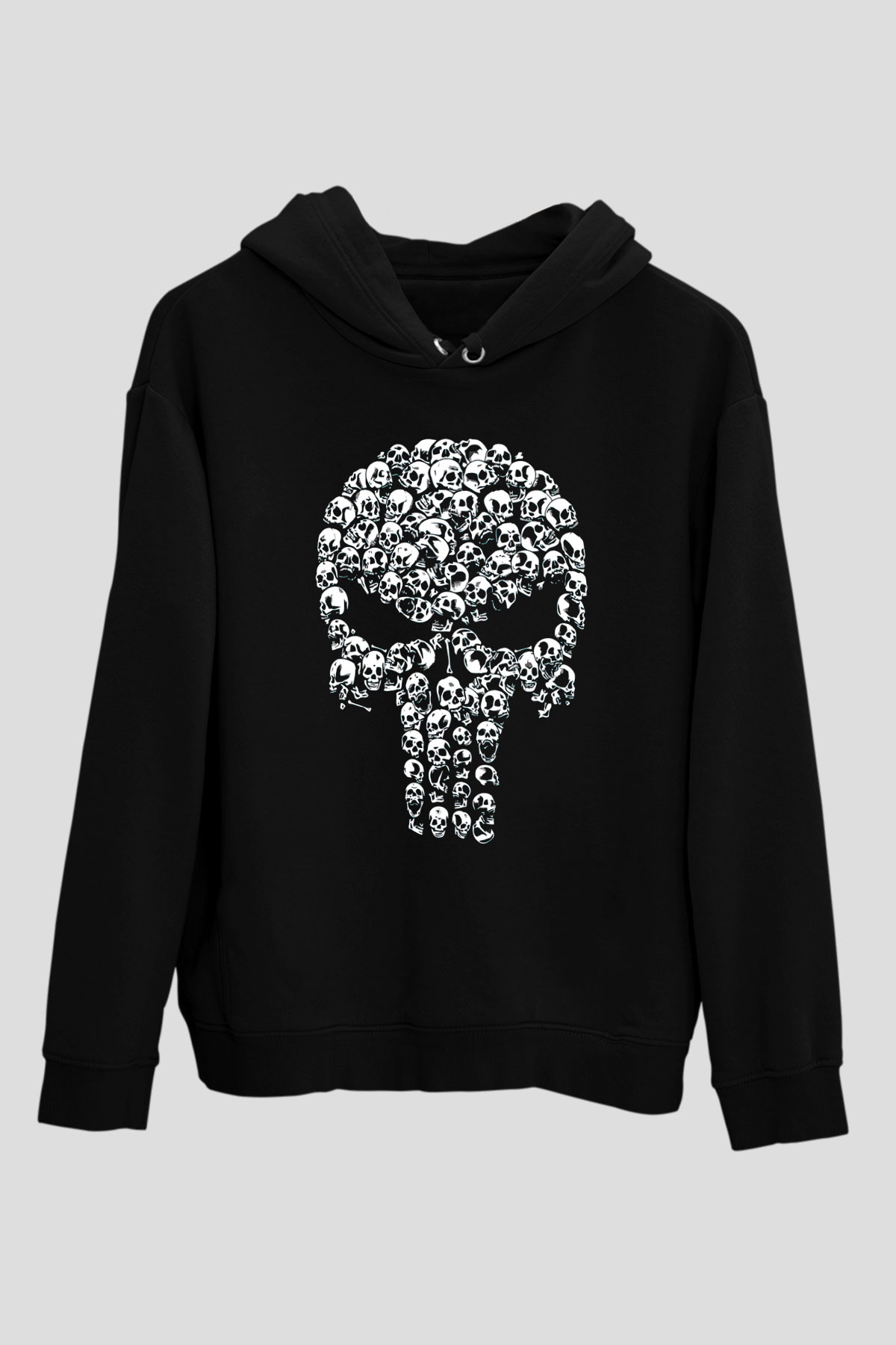 Kurukafa Punisher Siyah  Unisex Hoodie