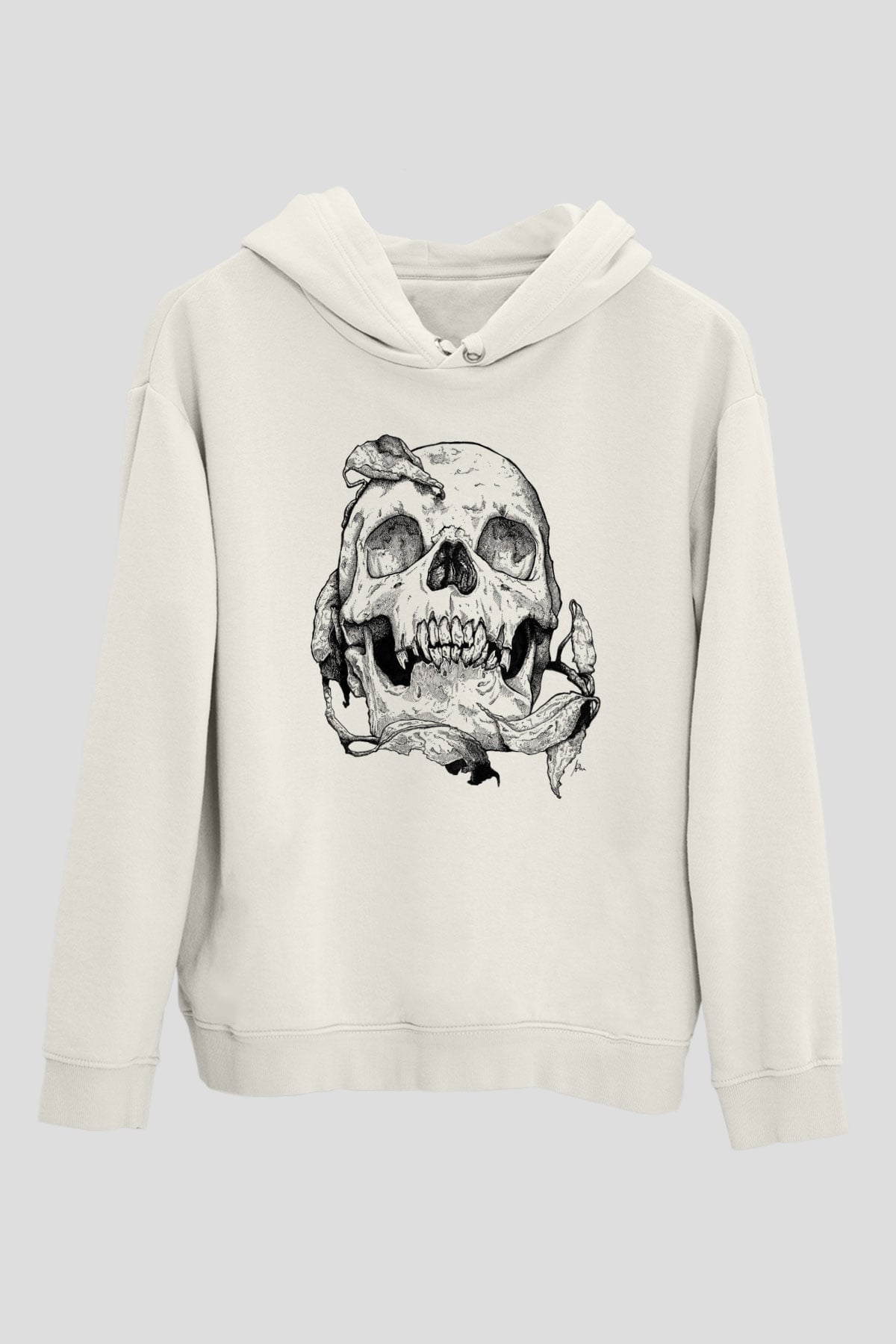 KurukafaBeyaz  Unisex Hoodie