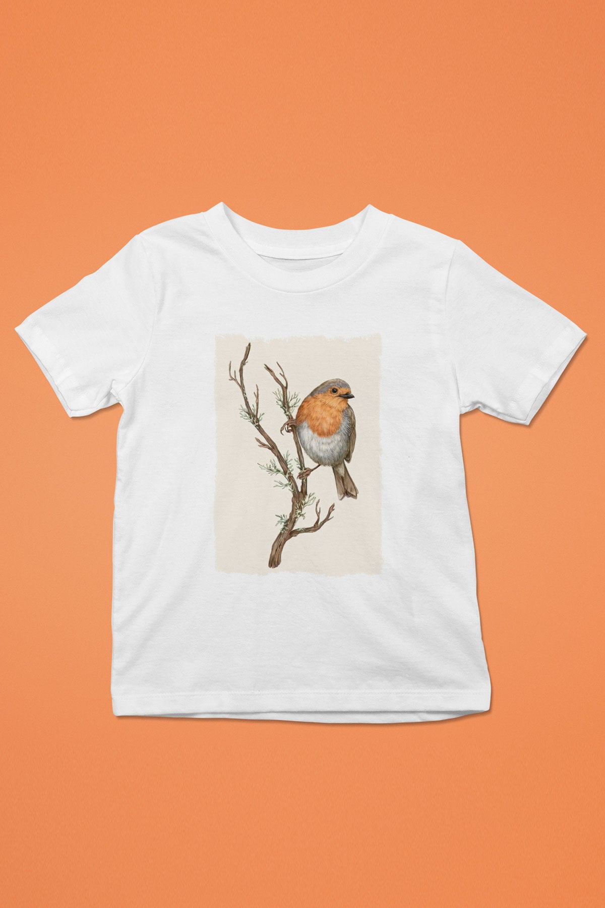 Kuş Beyaz Unisex Çocuk Tişört