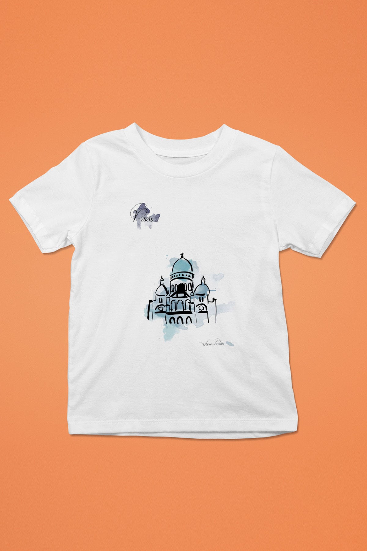 Kutsal Kalp Bazilikası Beyaz Unisex Çocuk Tişört