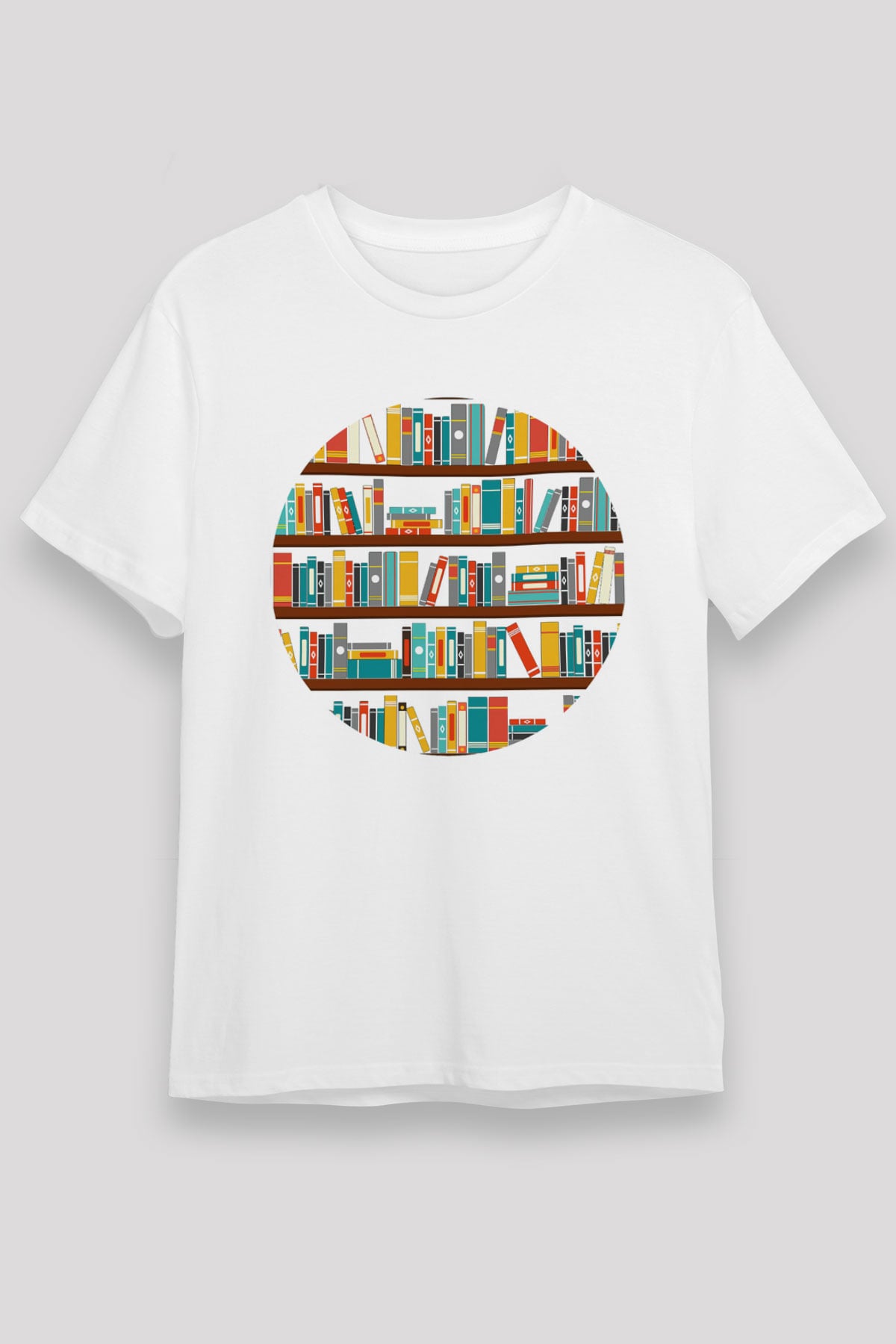 Kütüphaneci Beyaz Unisex Tişört T-Shirt - TişörtFabrikası