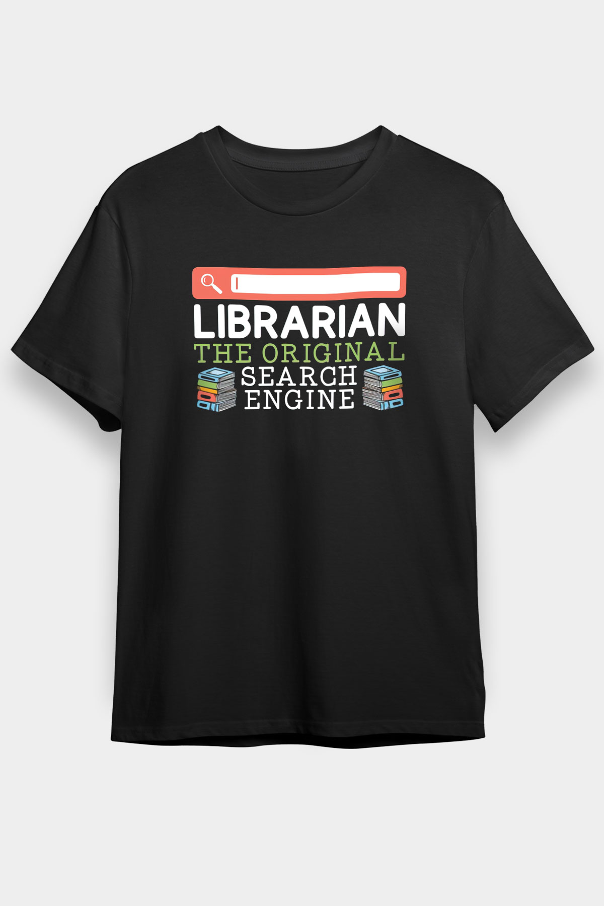 Kütüphaneci Siyah Unisex Tişört T-Shirt - TişörtFabrikası