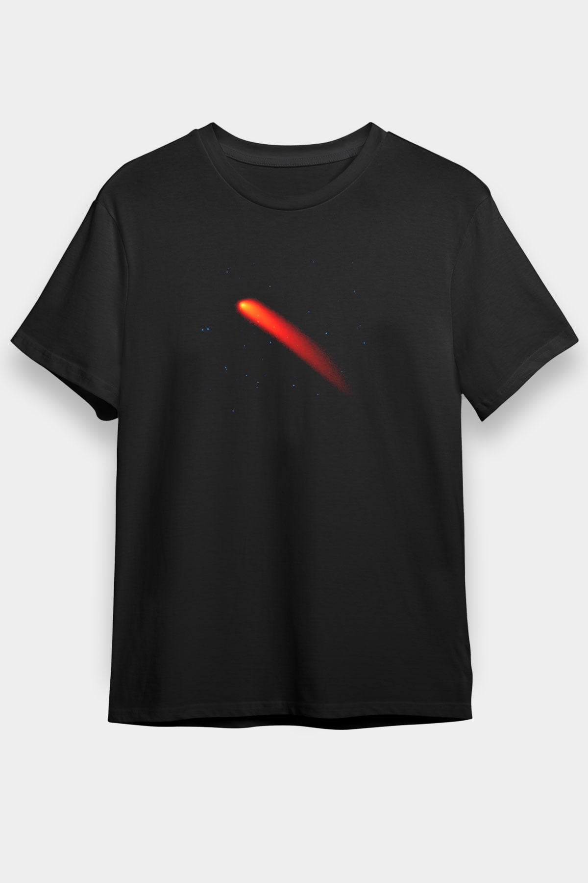 Kuyruklu yıldız Siyah Unisex Tişört T-Shirt - TişörtFabrikası