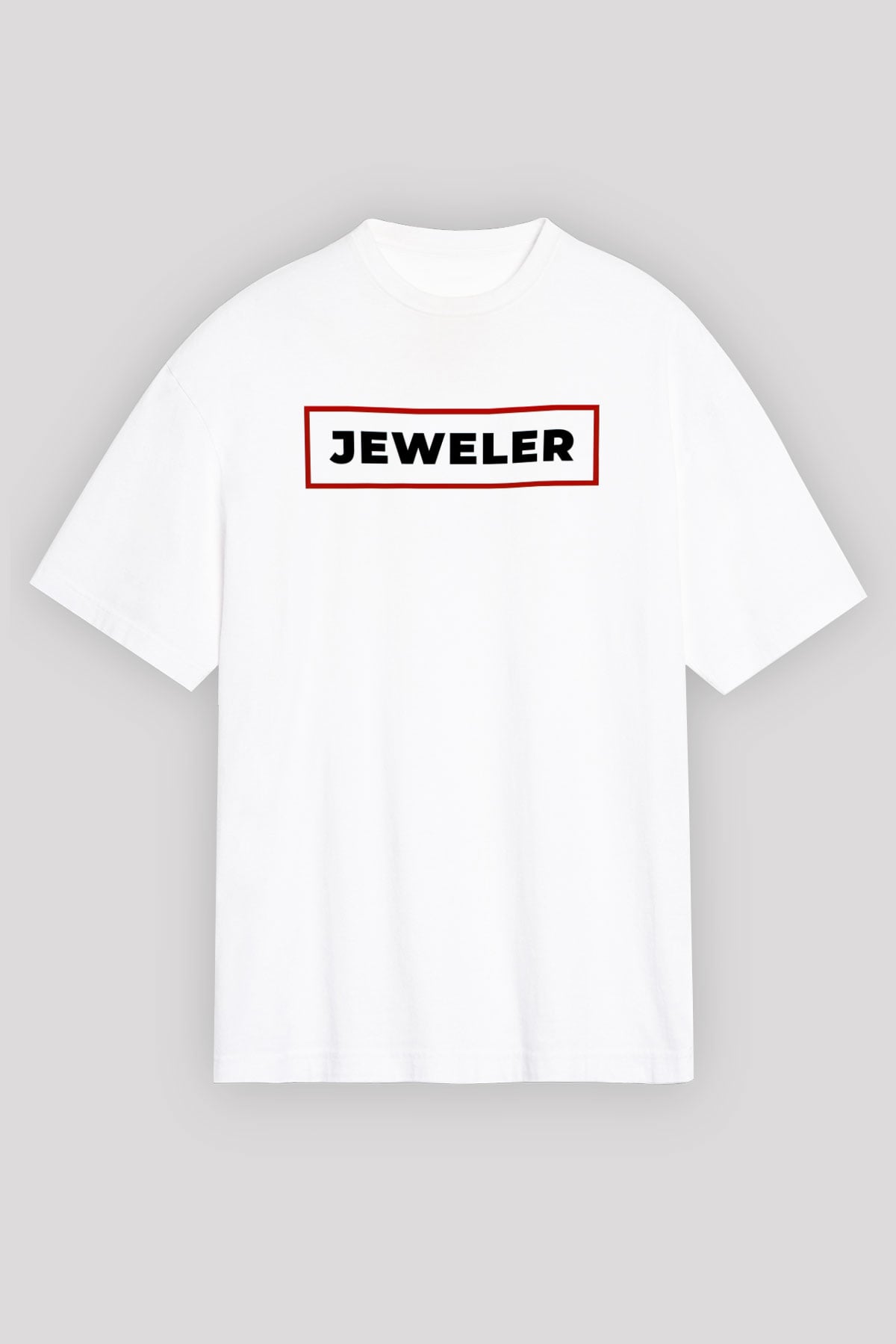 Kuyumcu Beyaz Oversize Tişört Oversize T-shirt - TişörtFabrikası