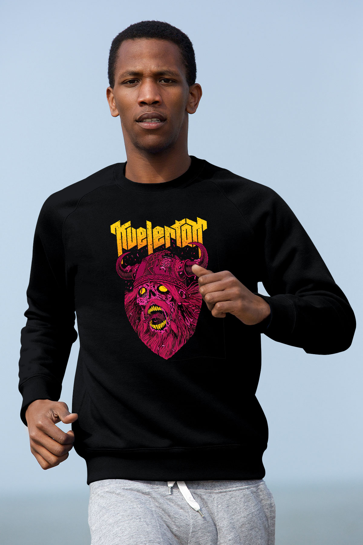 Kvelertak Siyah Unisex Sweatshirt
