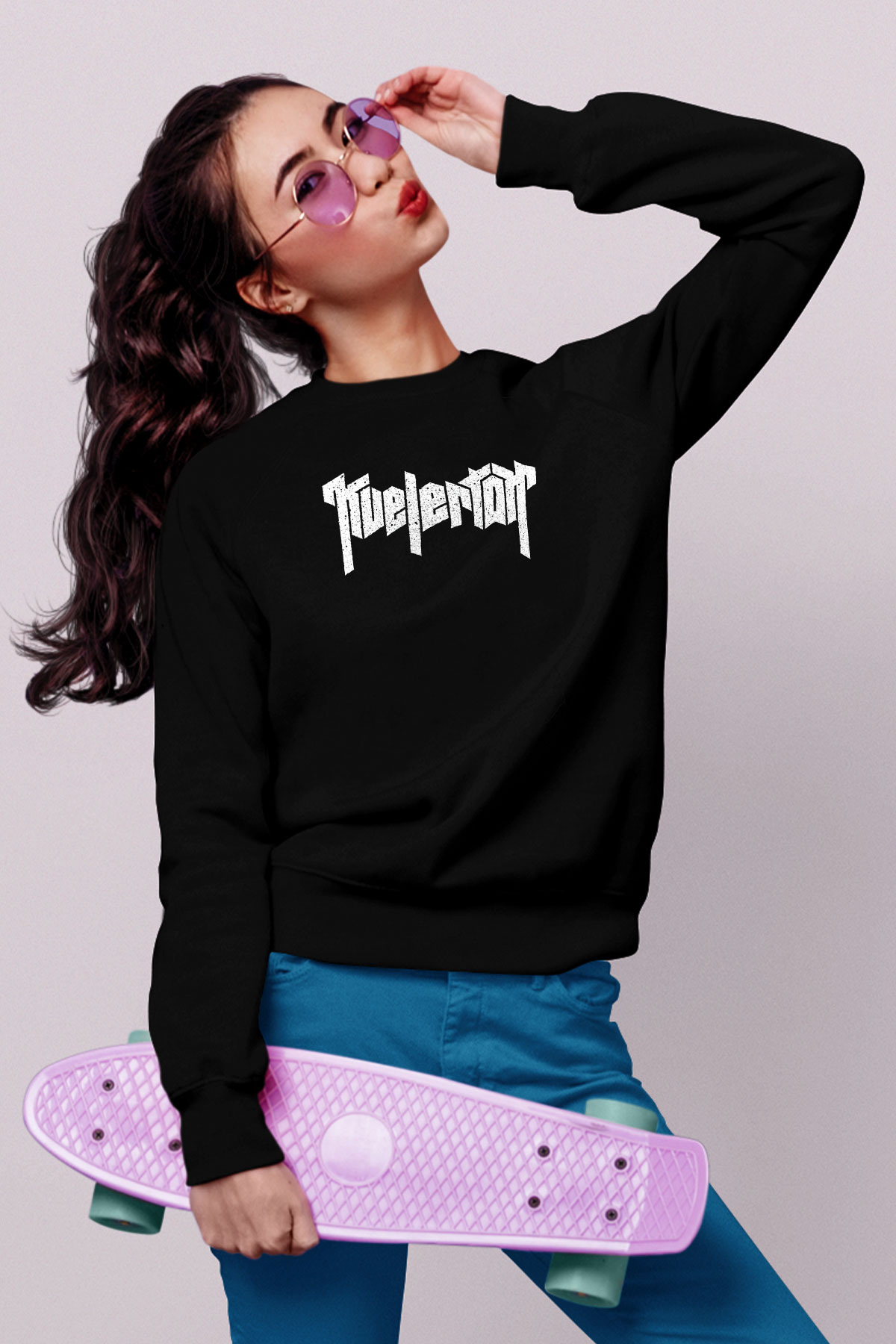 Kvelertak Siyah Unisex Sweatshirt