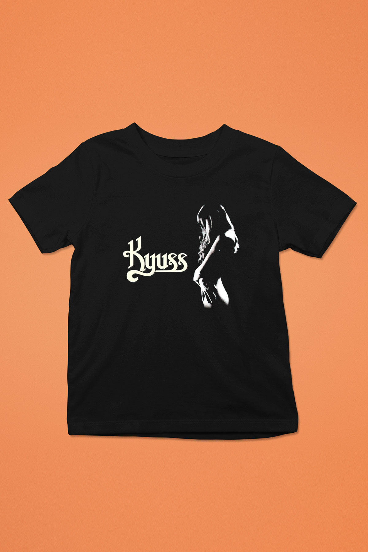 Kyuss Baskılı Siyah Unisex Çocuk Tişört