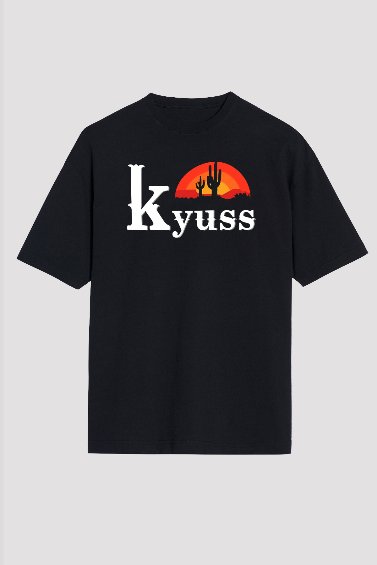 Kyuss Siyah Unisex Oversize Tişört T-Shirt