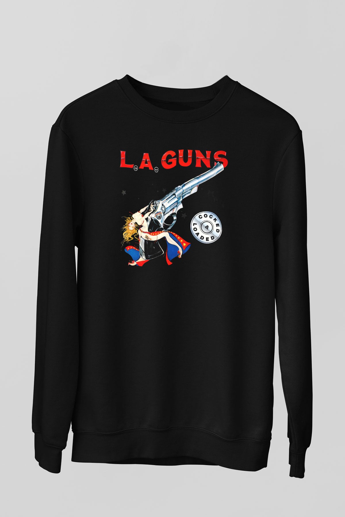 L.A. Guns Siyah Unisex Sweatshirt