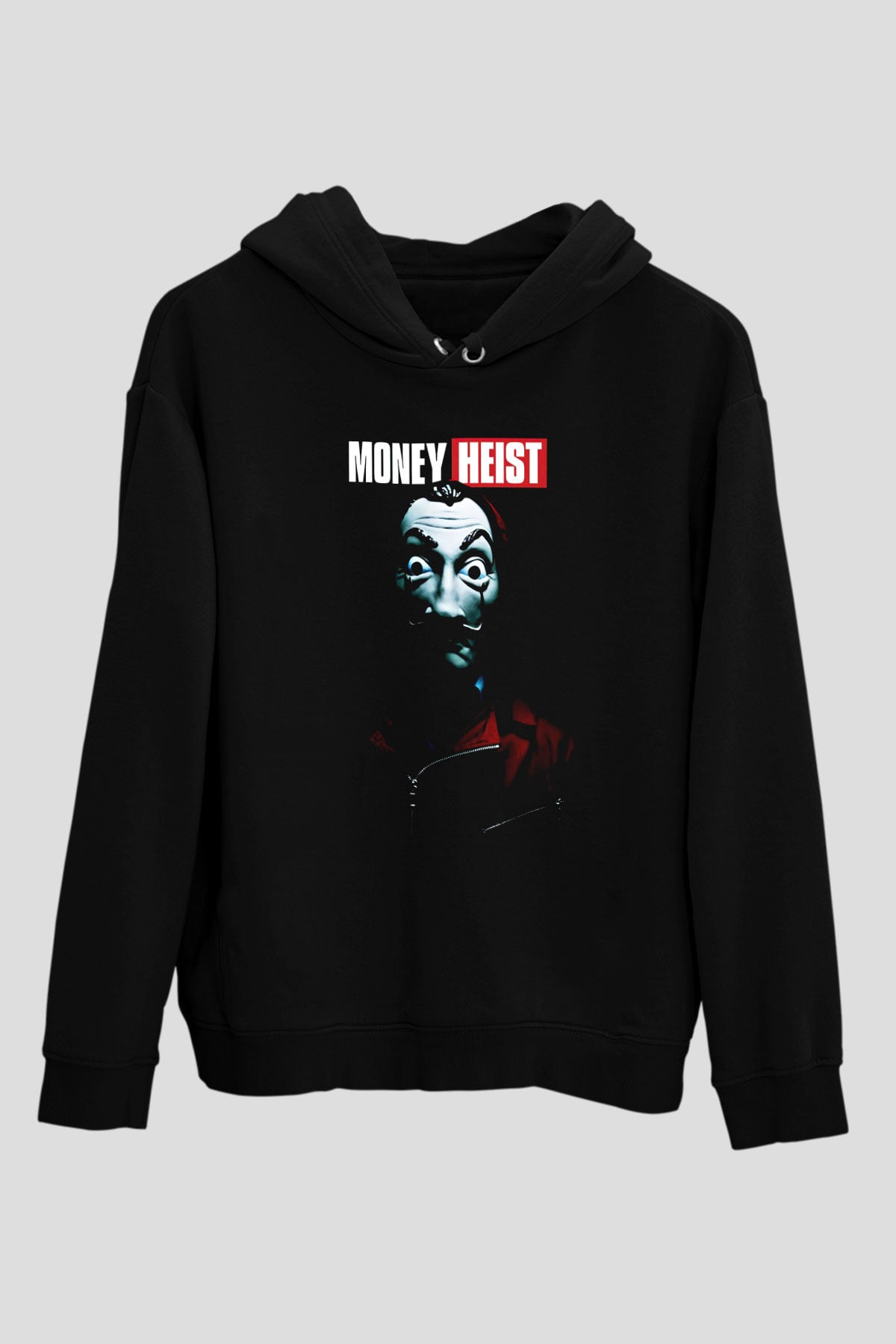 La casa de papel Siyah Unisex Hoodie