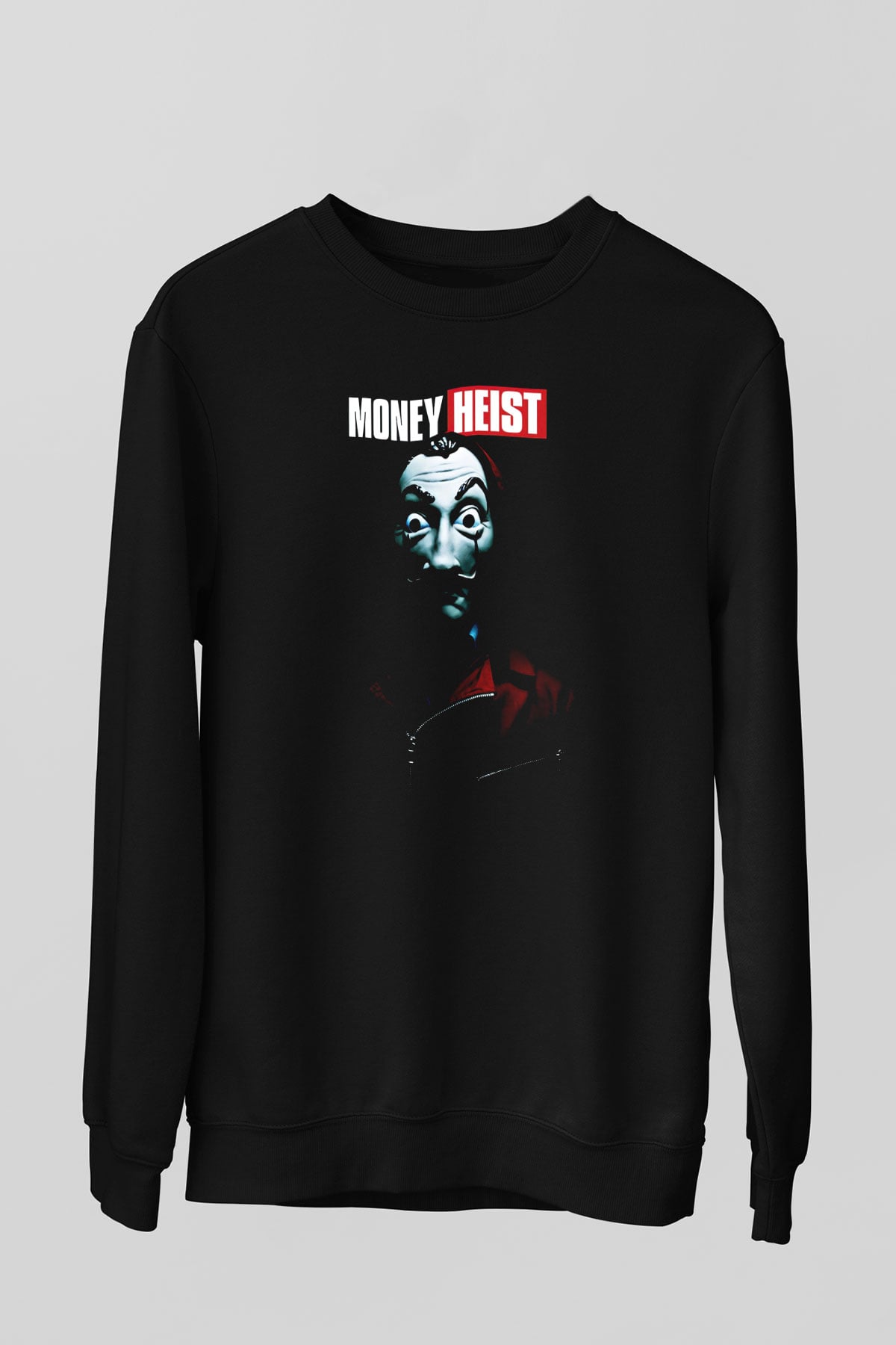 La casa de papel Siyah Unisex Sweatshirt