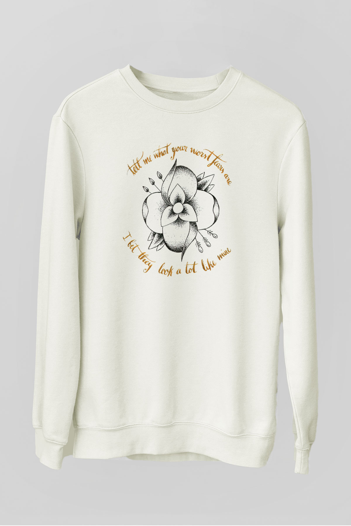 La Dispute Beyaz Unisex Sweatshirt