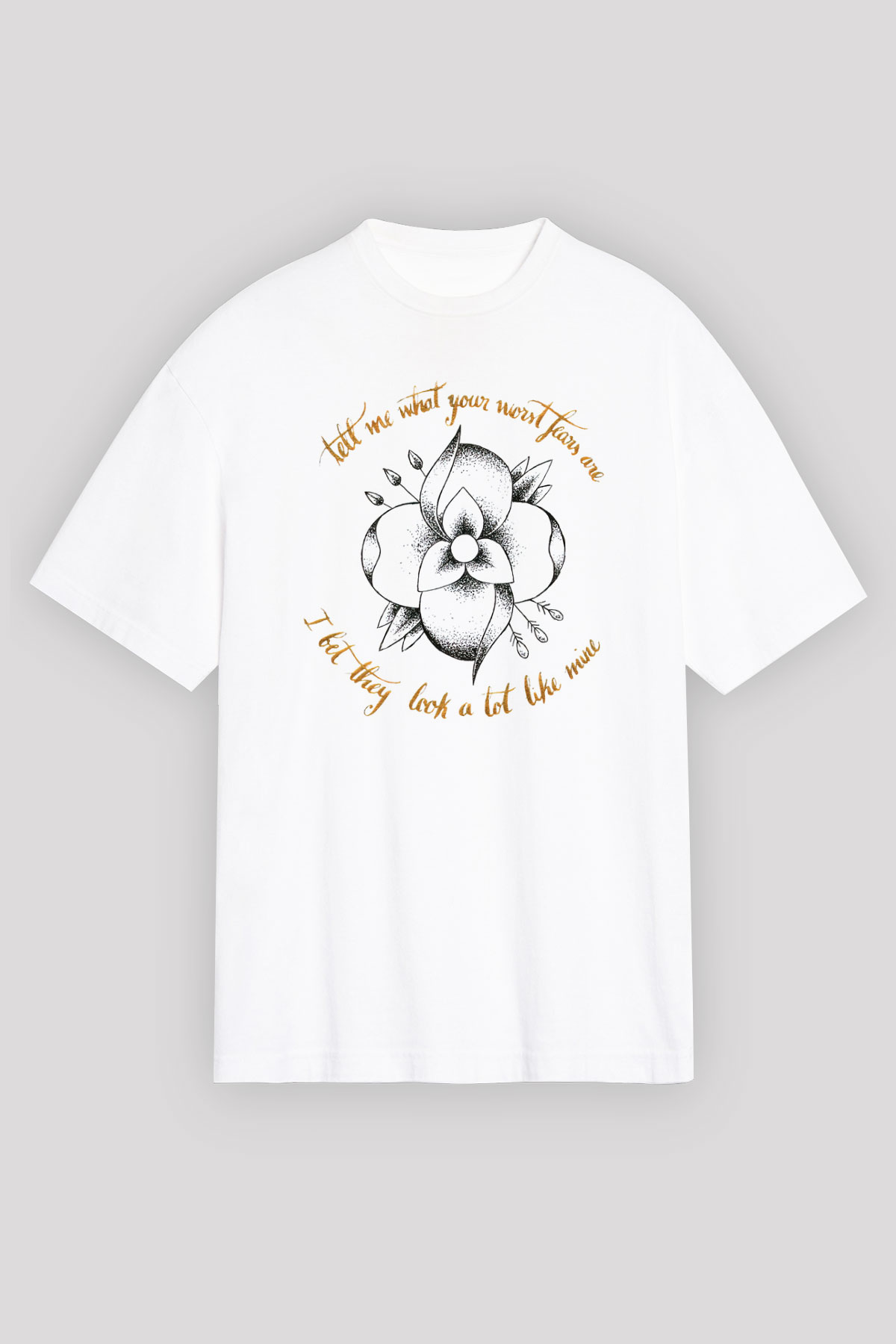 La Dispute Beyaz Oversize Tişört Oversize T-shirt - TişörtFabrikası