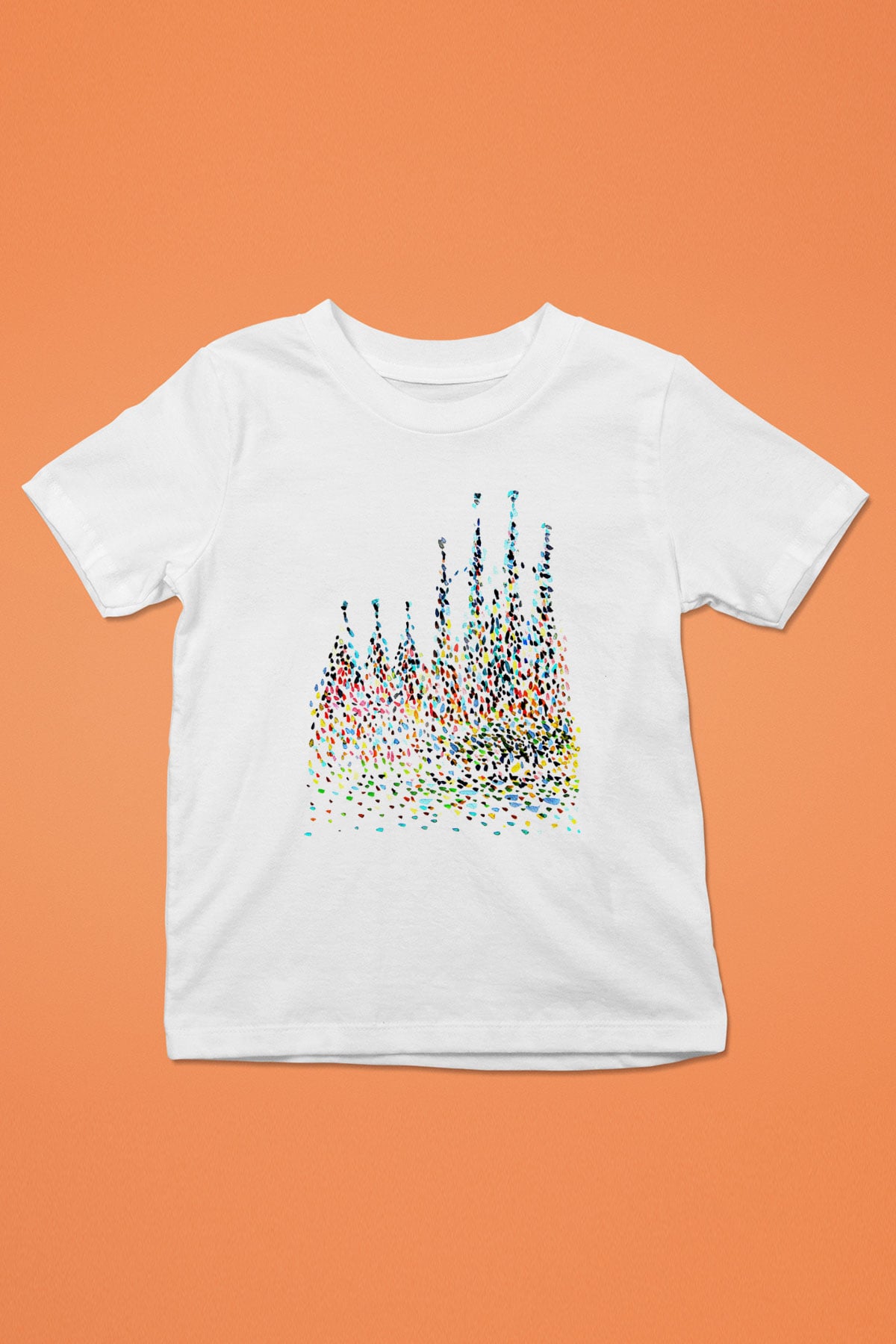 La Sagrada Familia Baskılı Beyaz Unisex Çocuk Tişört
