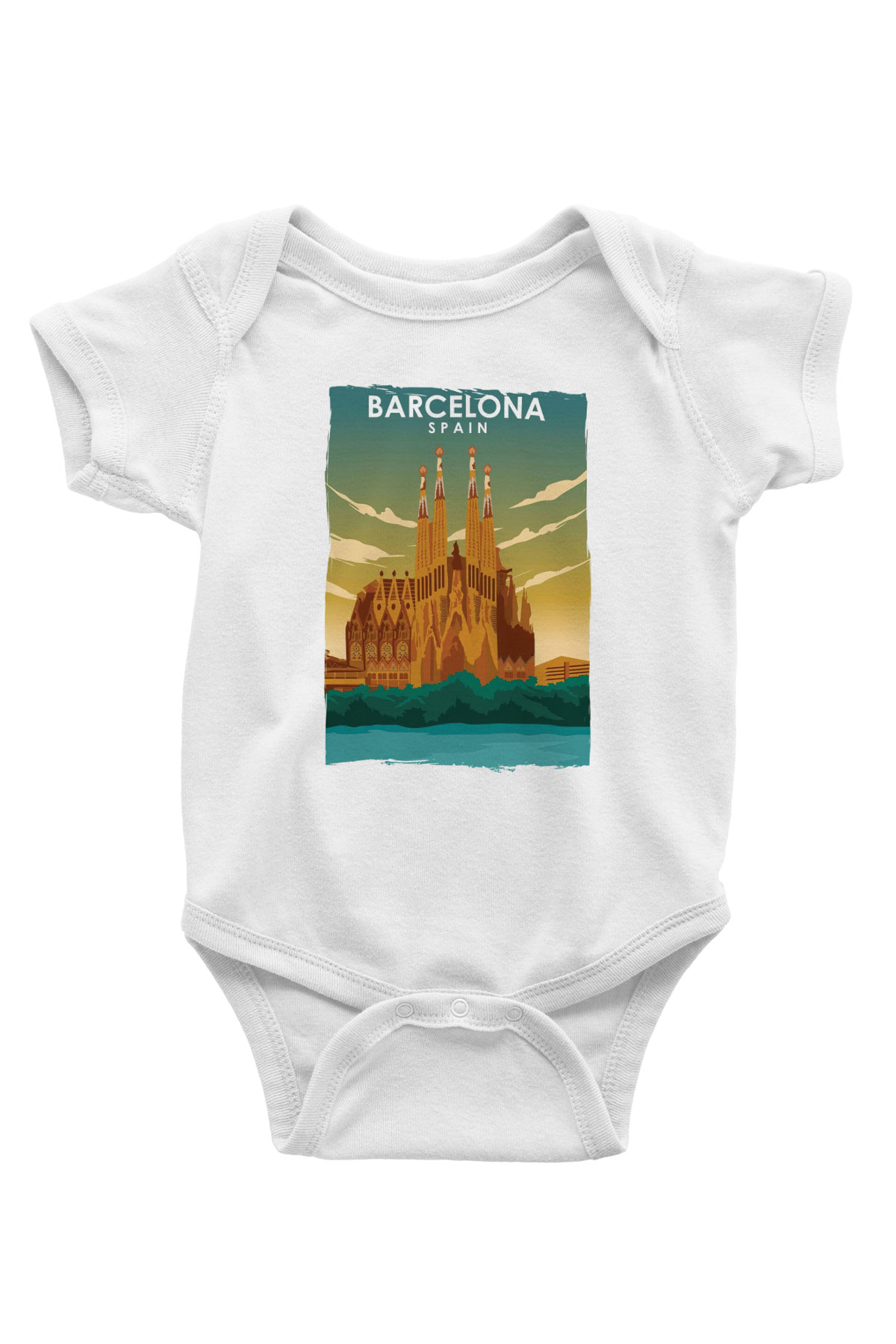 La Sagrada Familia Beyaz Bebek Body - Zıbın