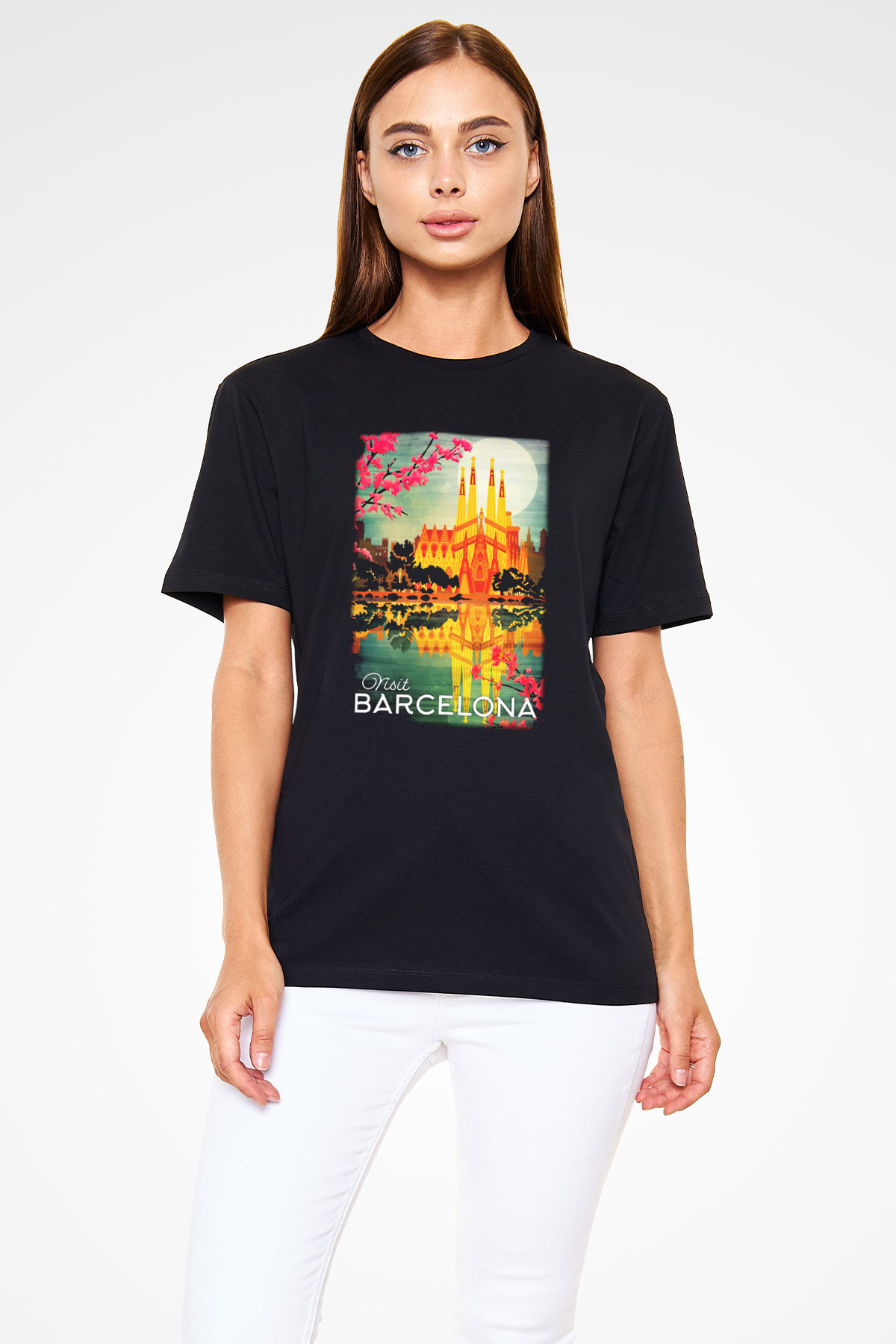 La Sagrada Familia Siyah Unisex Tişört T-Shirt - TişörtFabrikası