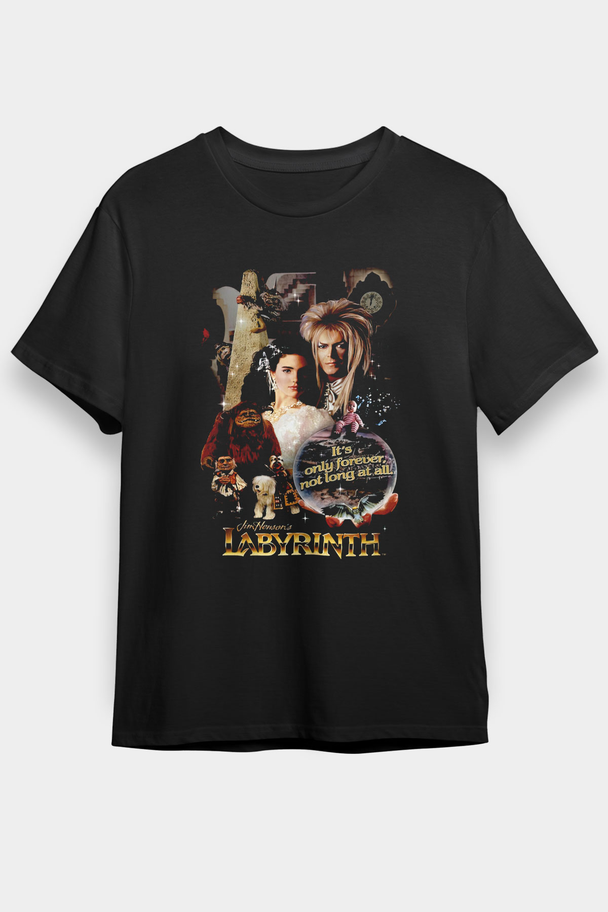 Labyrinth Siyah Unisex Tişört