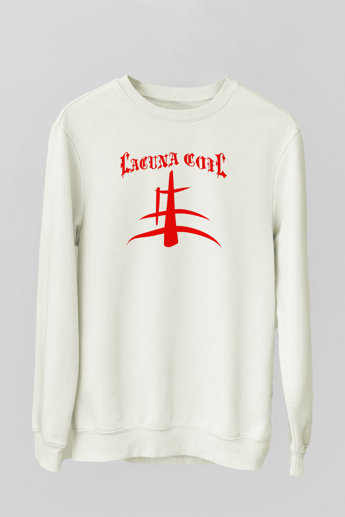 Lacuna Coil Beyaz Unisex Sweatshirt