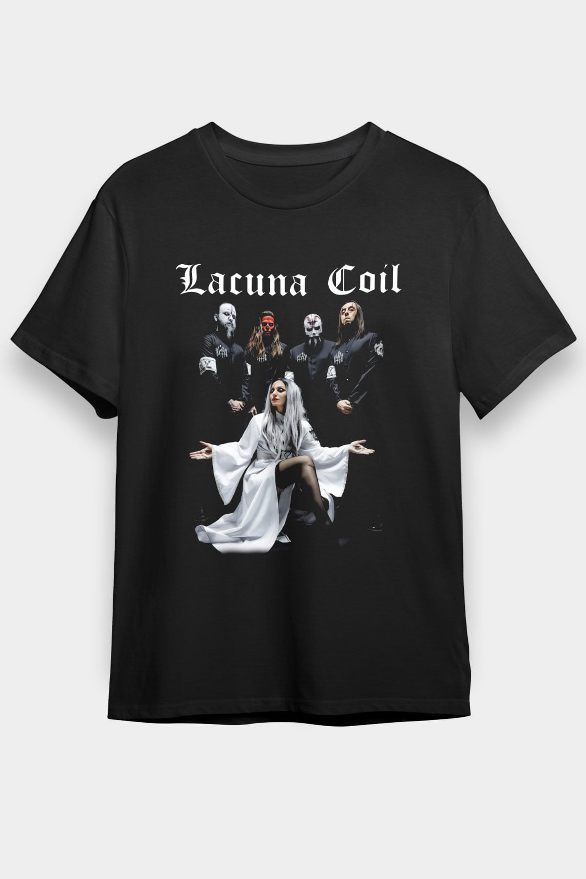 Lacuna Coil Siyah Unisex Tişört T-Shirt - TişörtFabrikası
