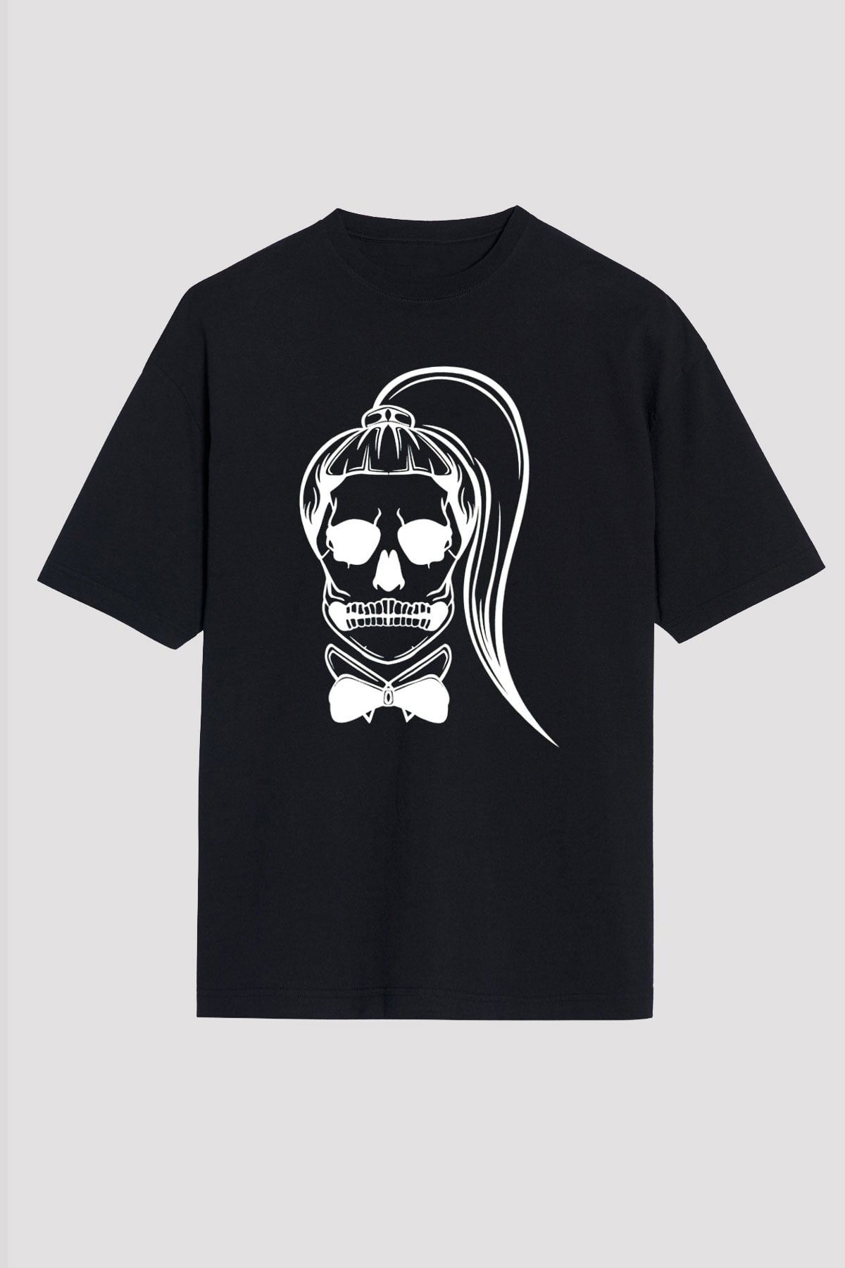 Lady Gaga Siyah Unisex Oversize Tişört T-Shirt