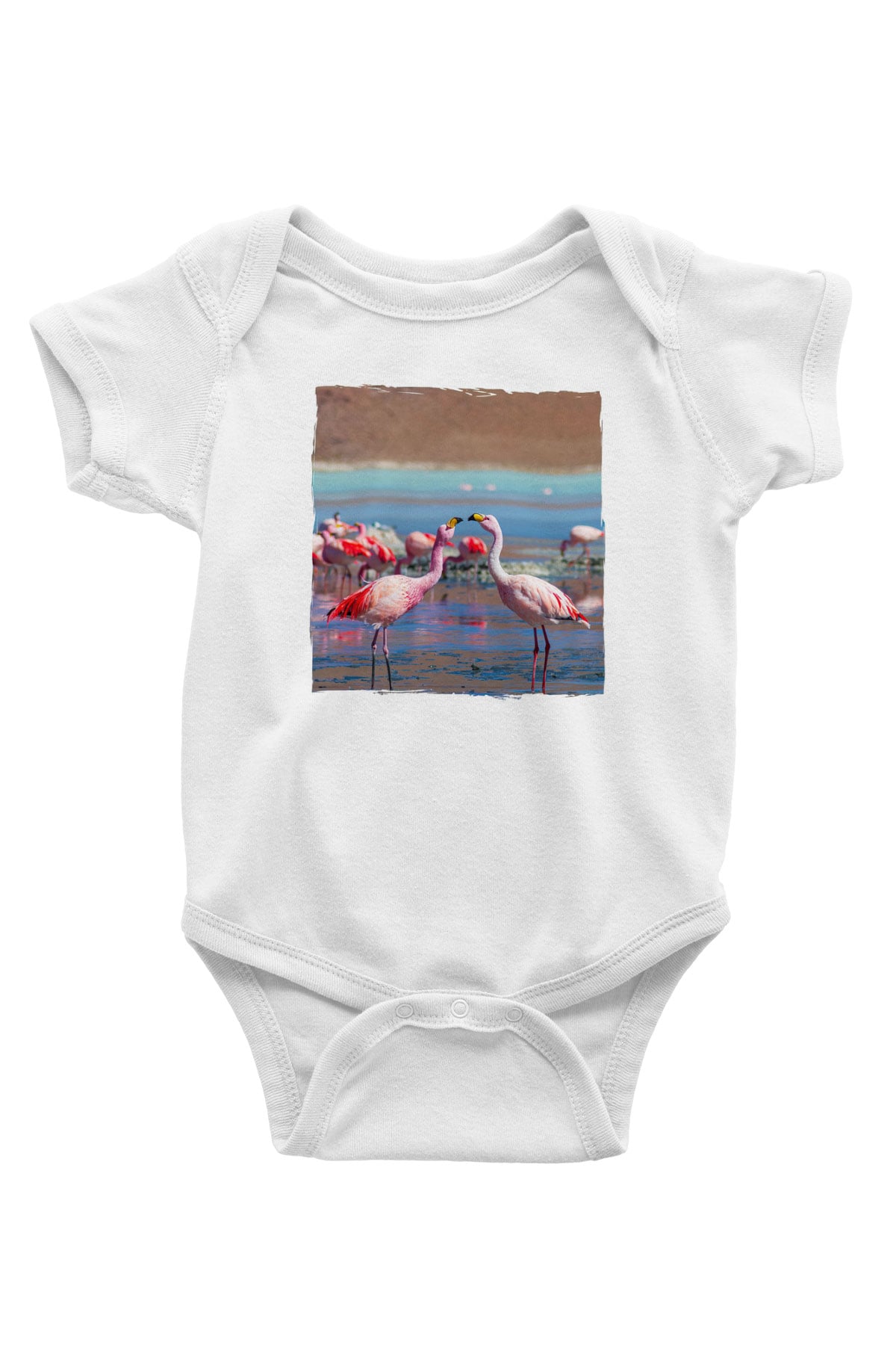 Laguna Colorada Beyaz Bebek Body - Zıbın