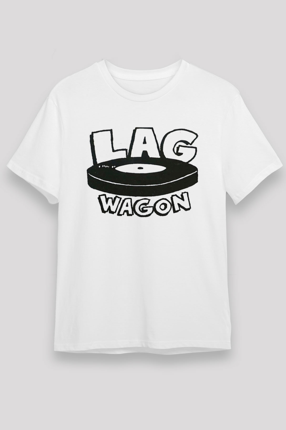 Lagwagon Baskılı Unisex Beyaz Tişört - Tshirt