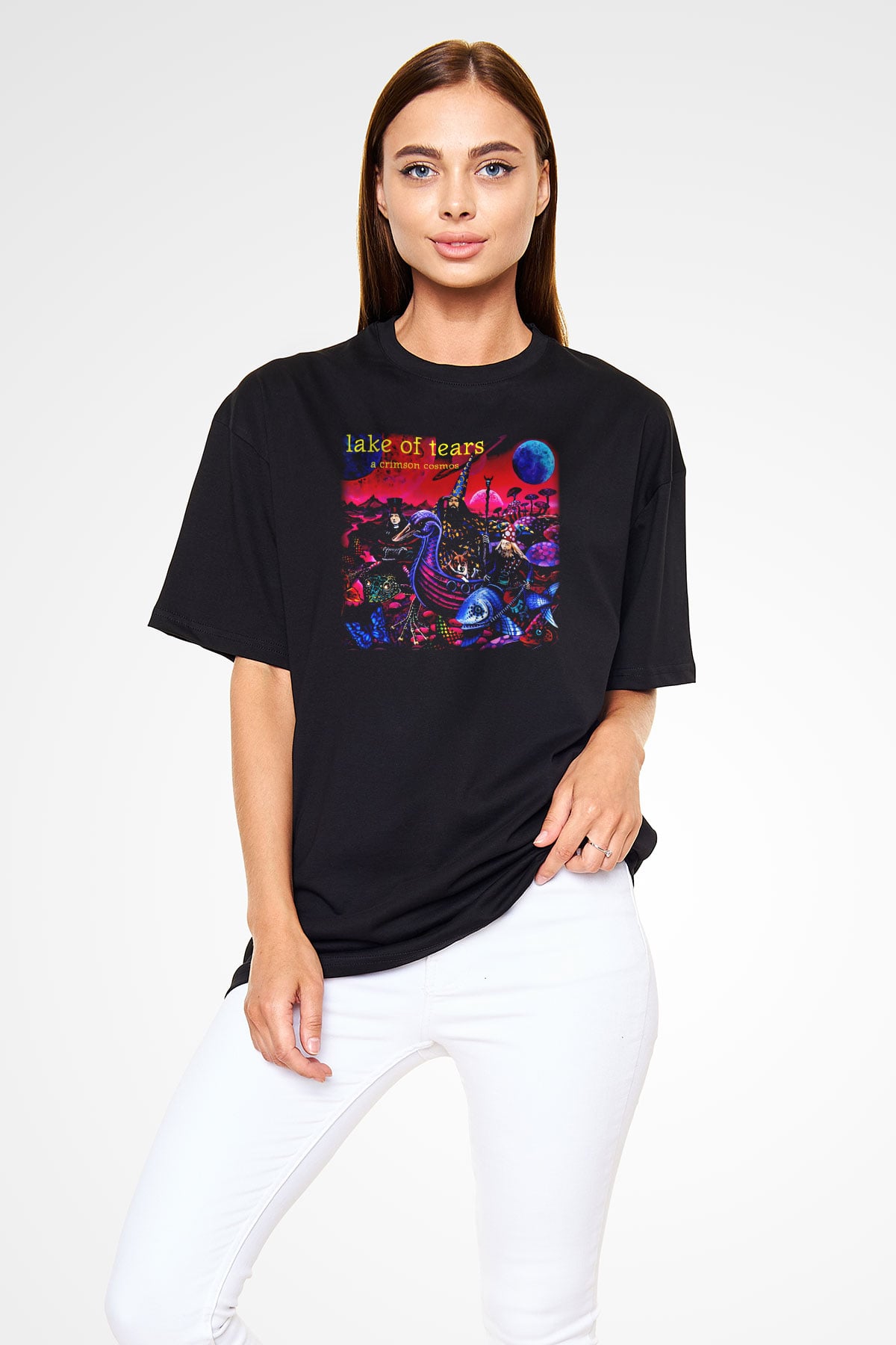 Lake of Tears Siyah Unisex Oversize Tişört T-Shirt