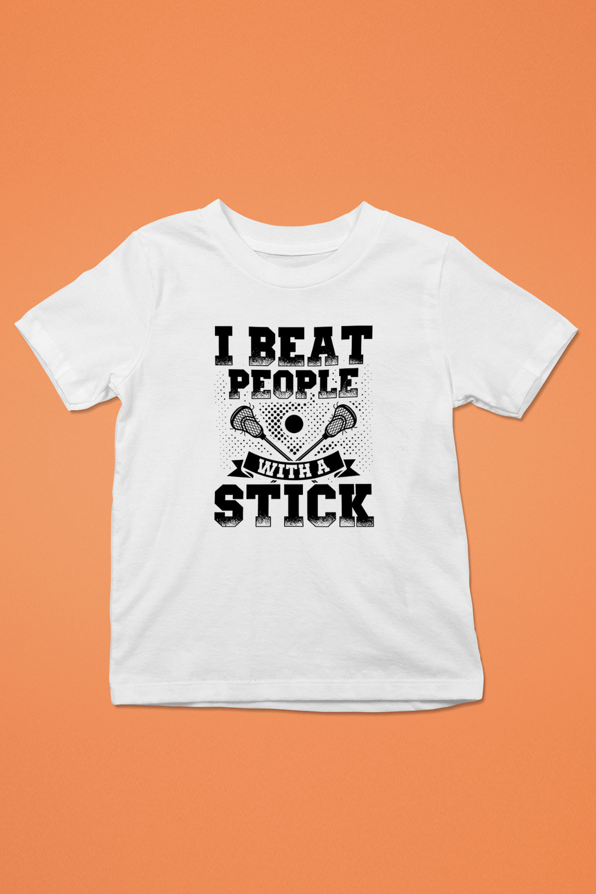 Lakros Baskılı Unisex Beyaz Çocuk Tişört - Tshirt