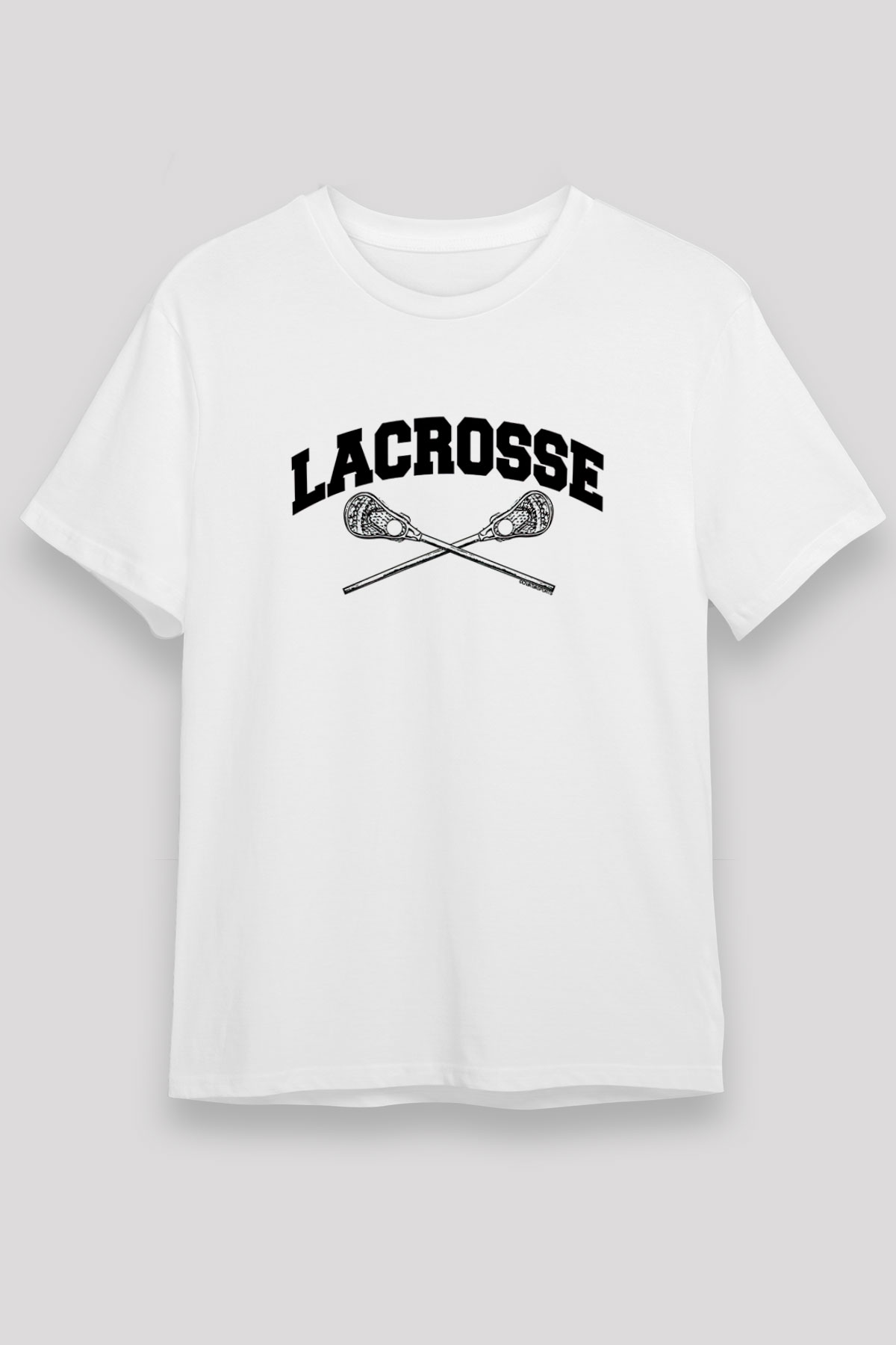Lakros Baskılı Unisex Beyaz Tişört - Tshirt