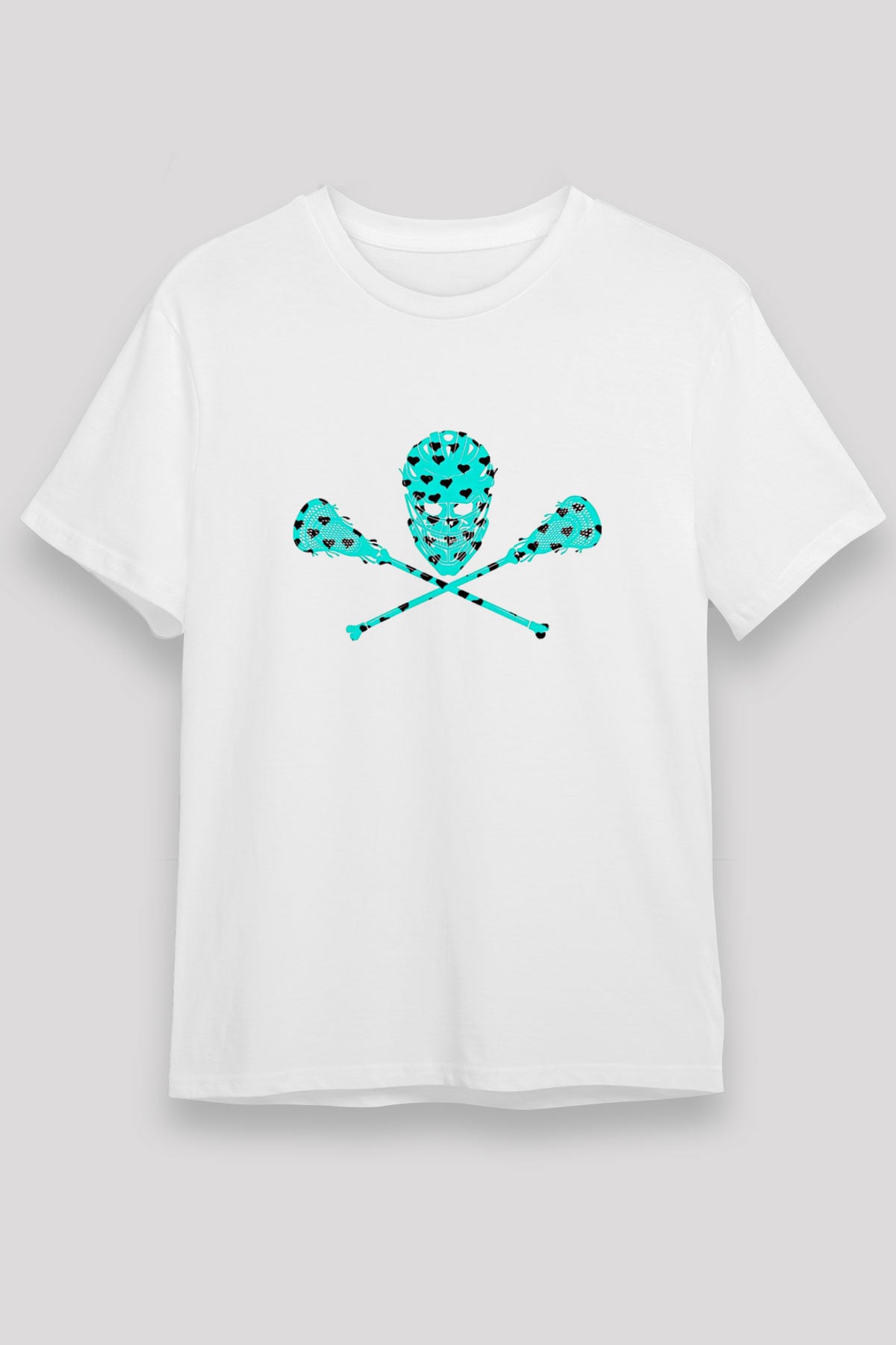 Lakros Baskılı Unisex Beyaz Tişört - Tshirt