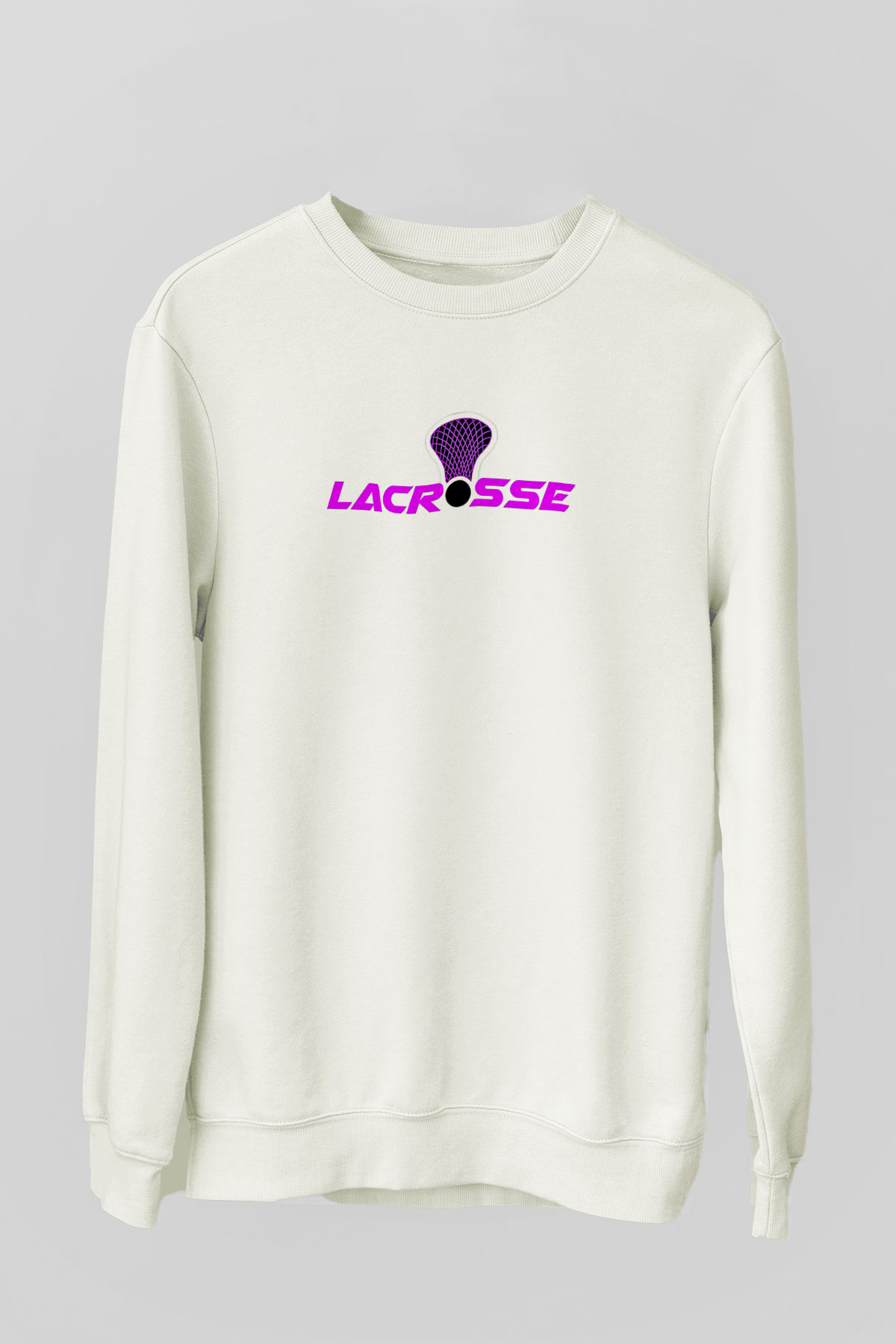 Lakros Baskılı Unisex Ekru Sweatshirt
