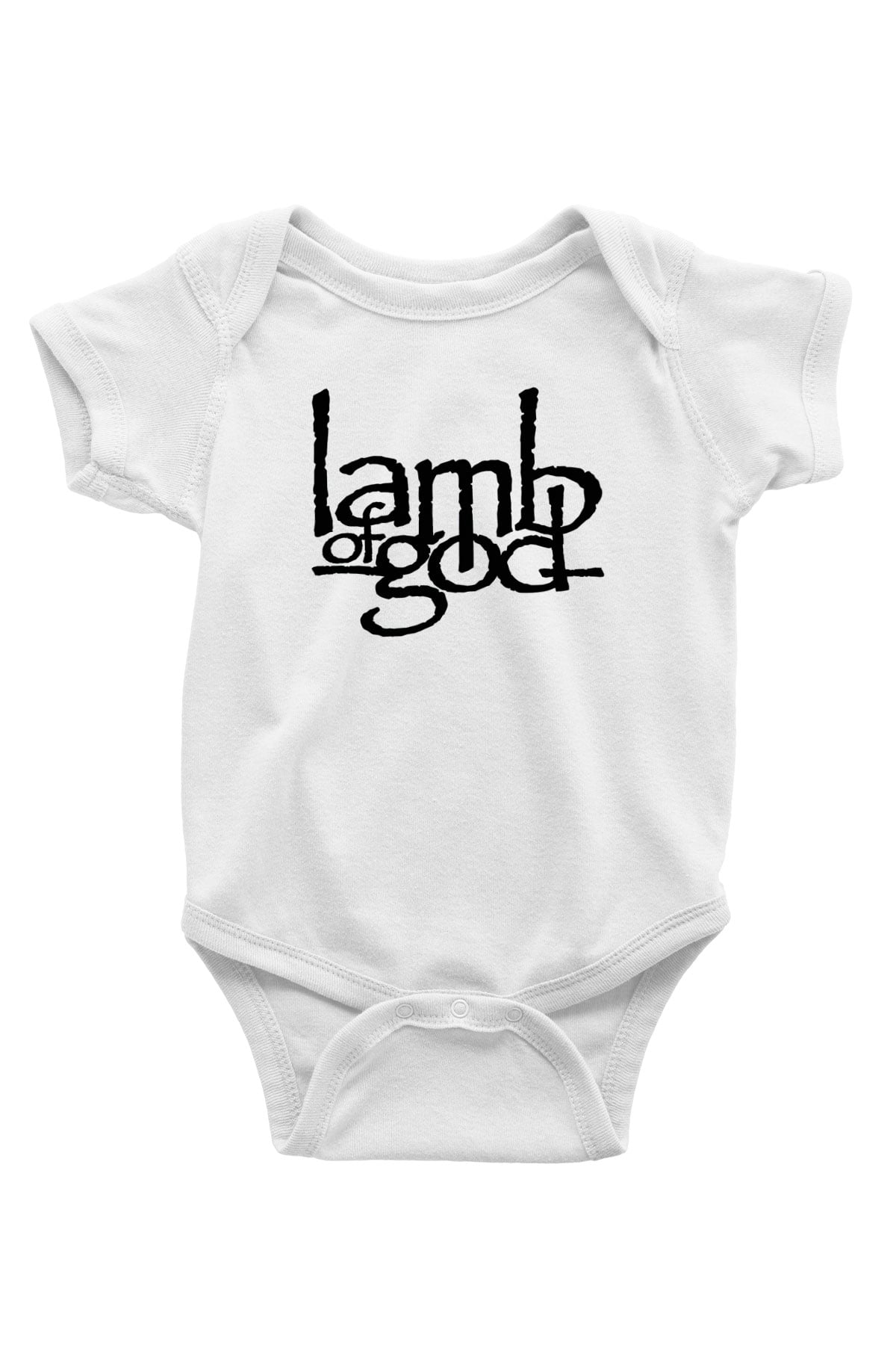 Lamb of God Baskılı Beyaz Unisex Bebek Body - Zıbın