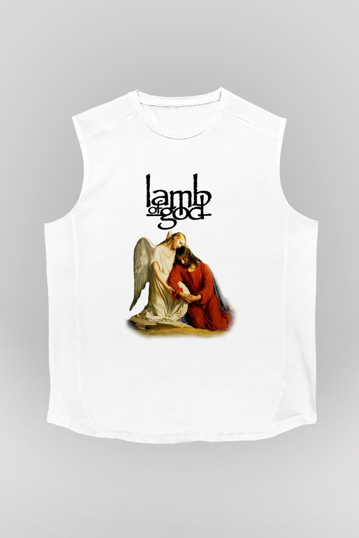 Lamb of God Beyaz Unisex Kolsuz Tişört
