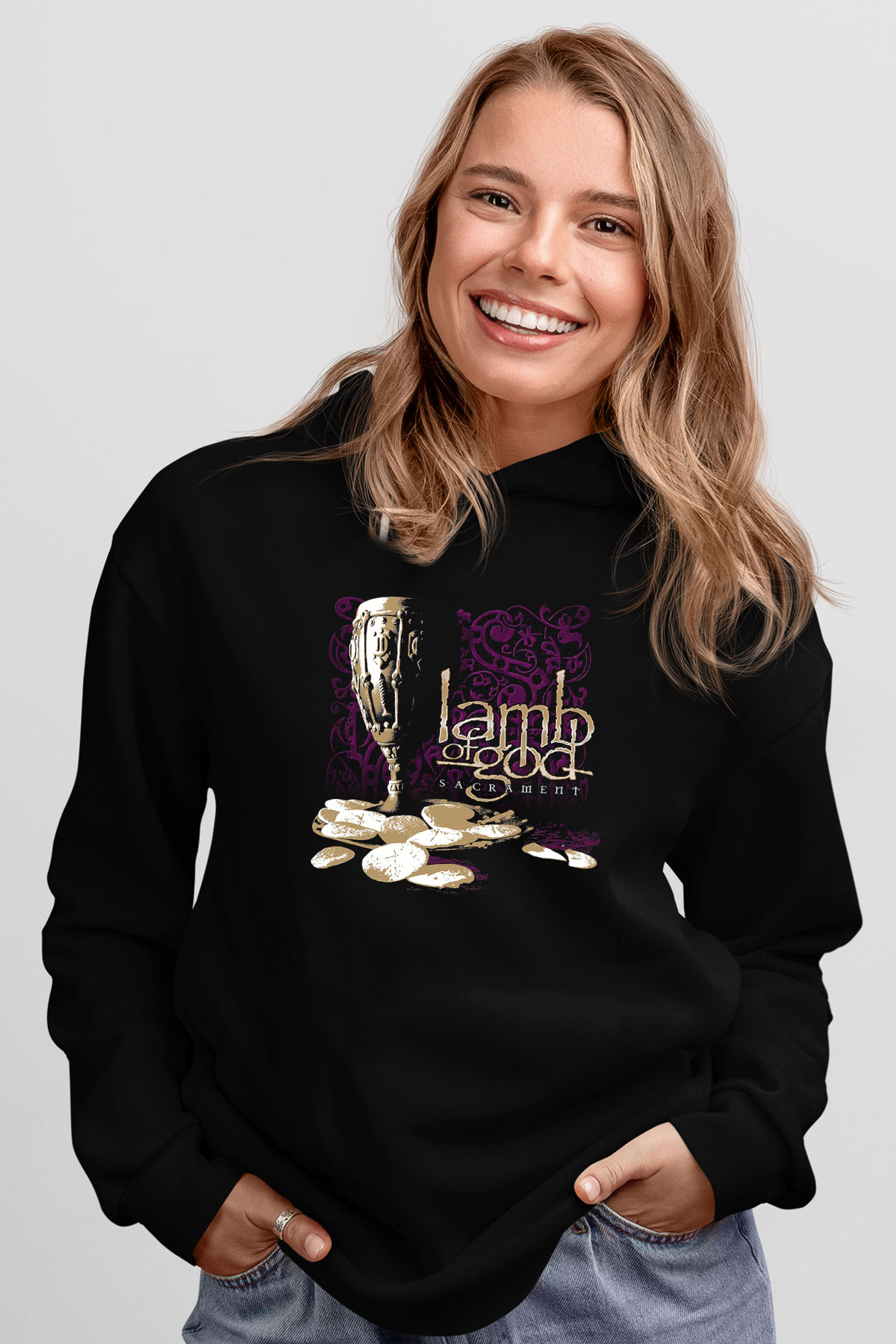 Lamb of God Siyah Unisex Hoodie