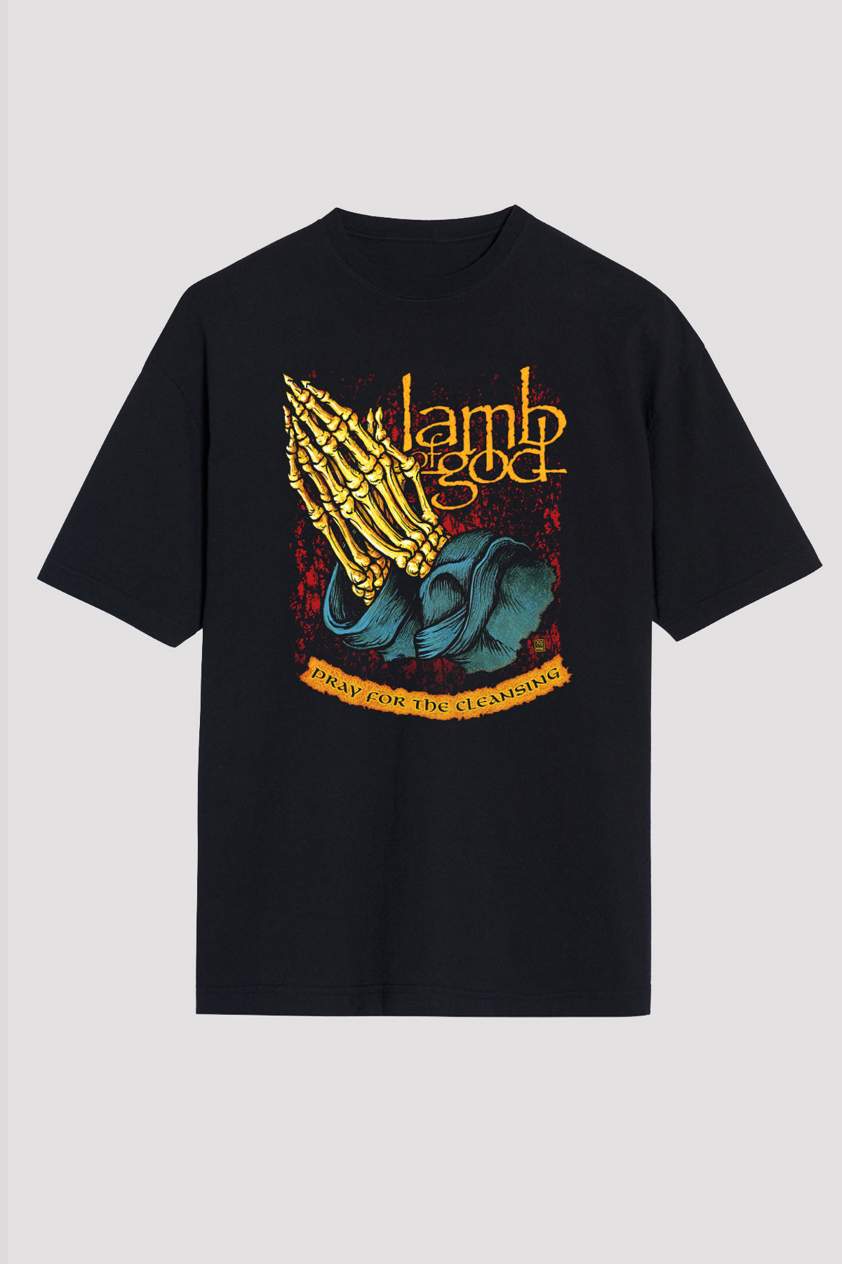 Lamb of God Siyah Unisex Oversize Tişört T-Shirt