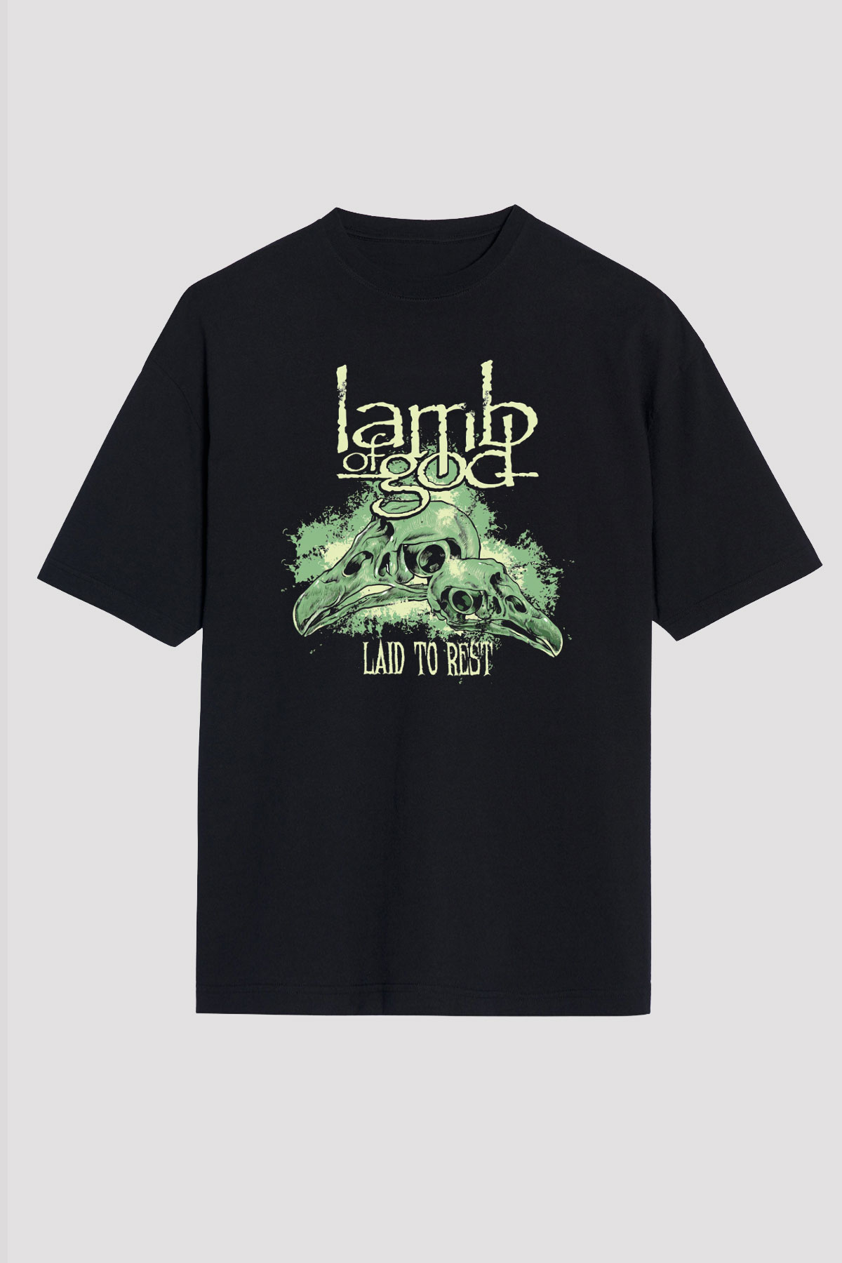 Lamb of God Siyah Unisex Oversize Tişört T-Shirt